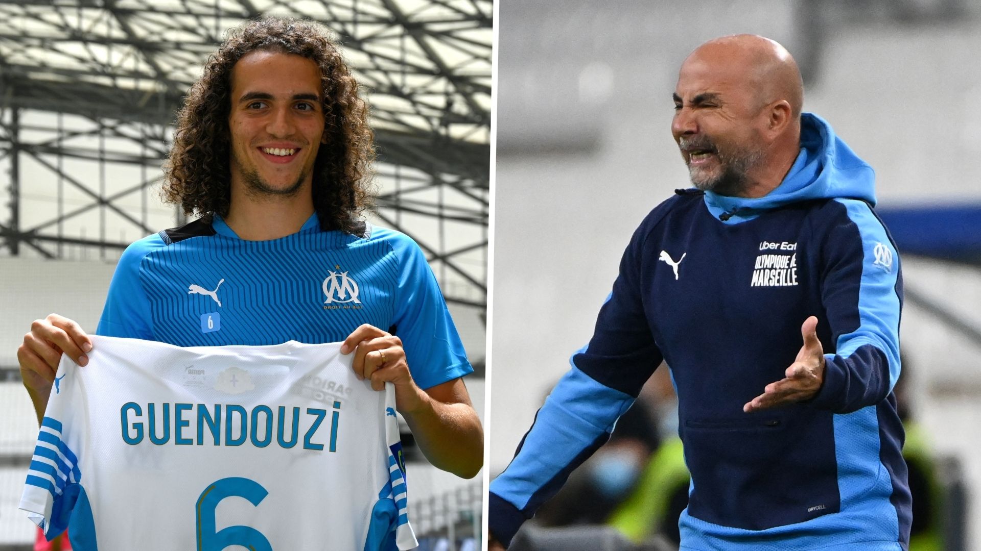 Matteo Guendouzi Jorge Sampaoli Marseille Ligue 1 GFX