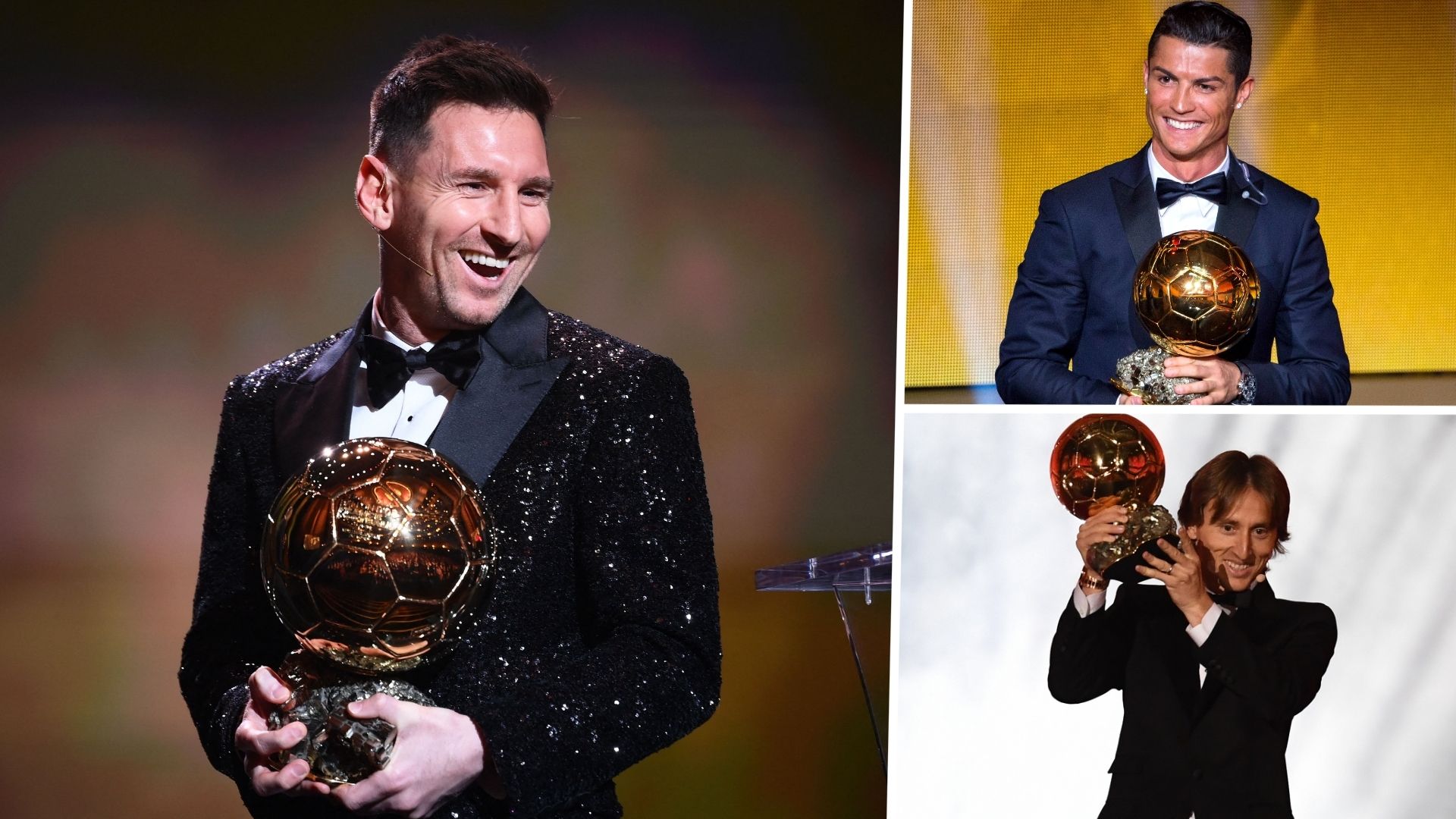 Ballon d'or winners messi ronaldo modric