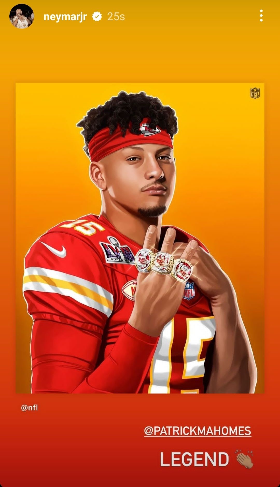 Neymar Patrick Mahomes Super Bowl