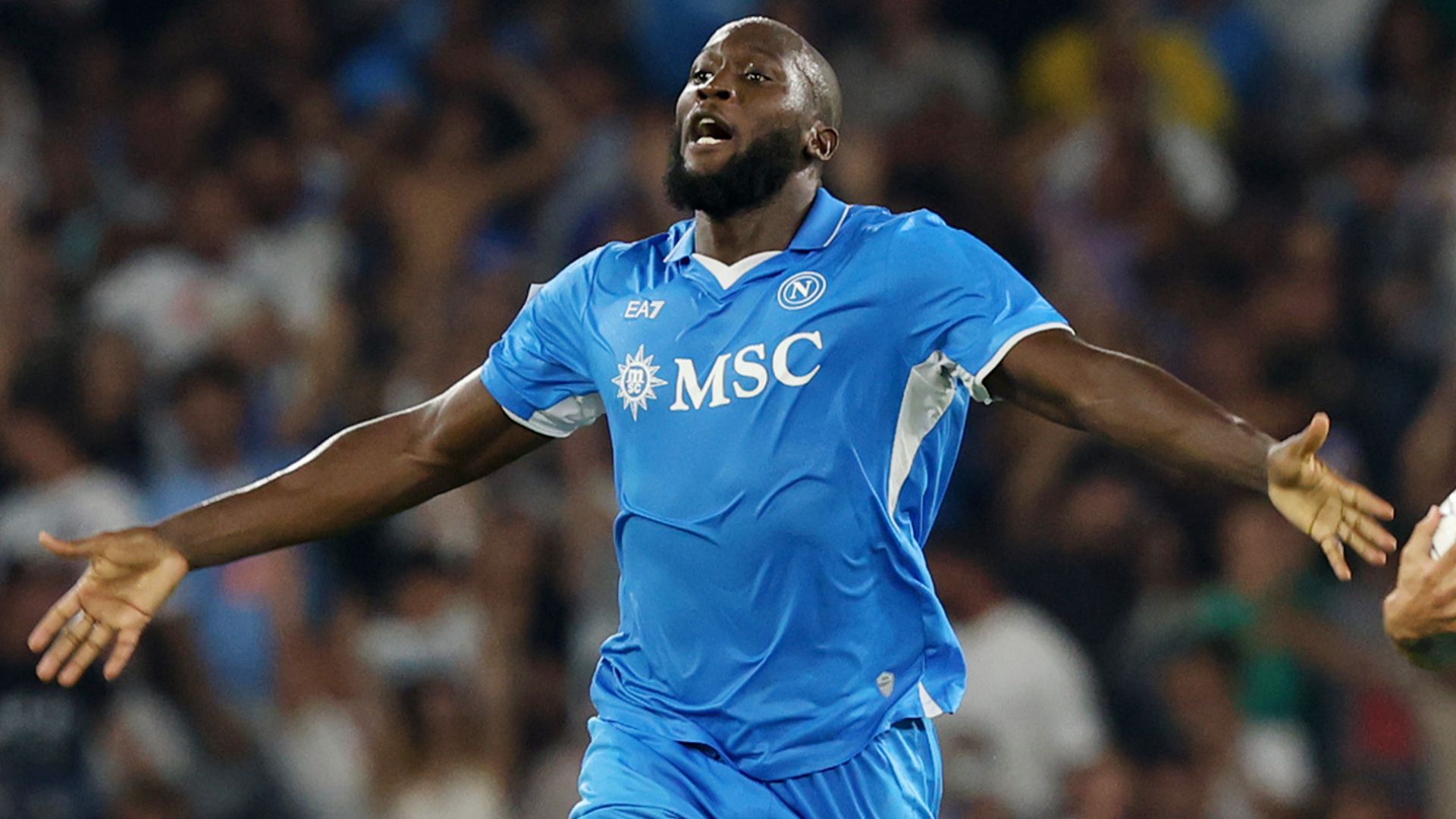 Lukaku esultanza Napoli Serie A