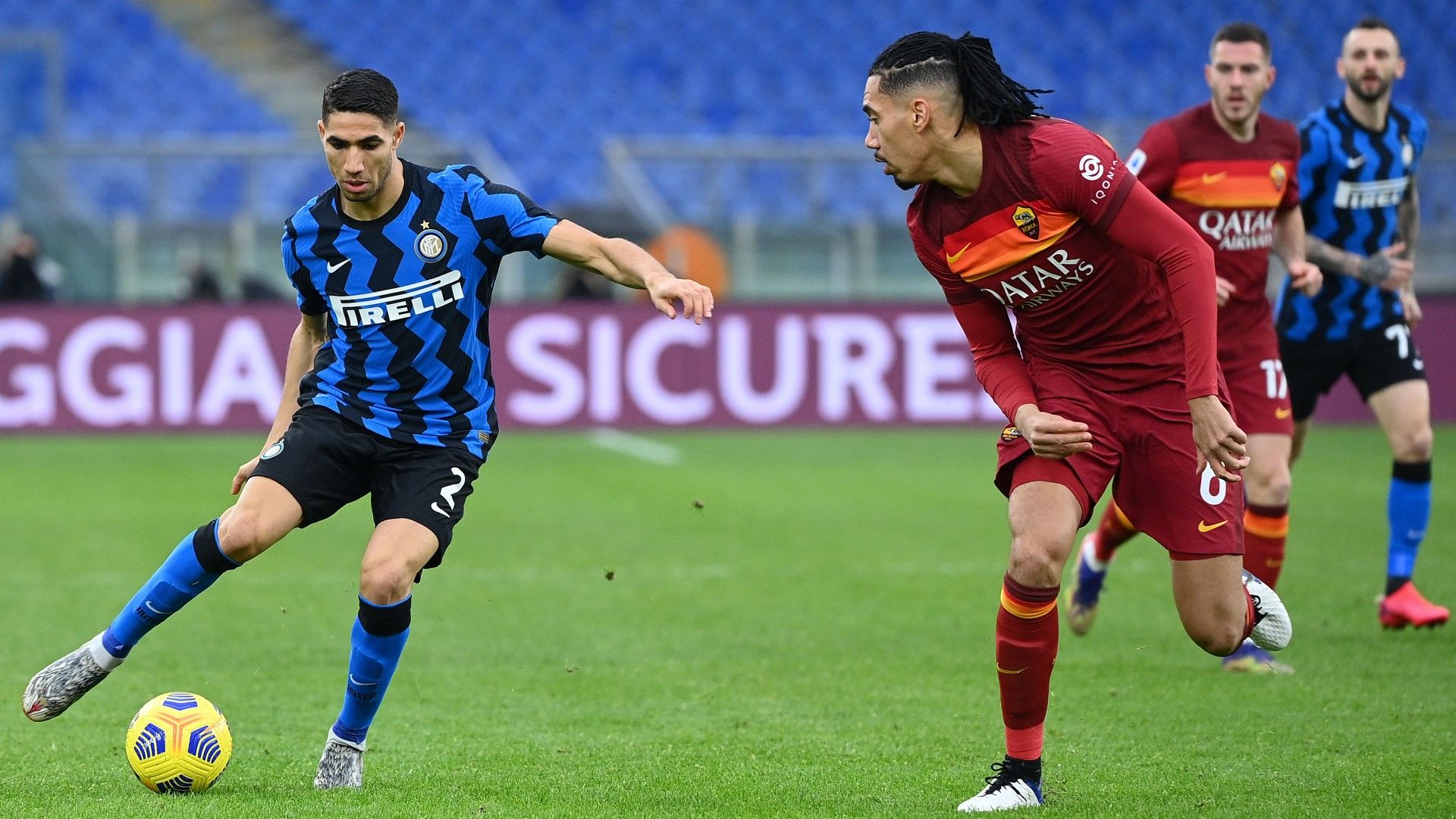 Hakimi Smalling - Roma Inter - Serie A 2020/21