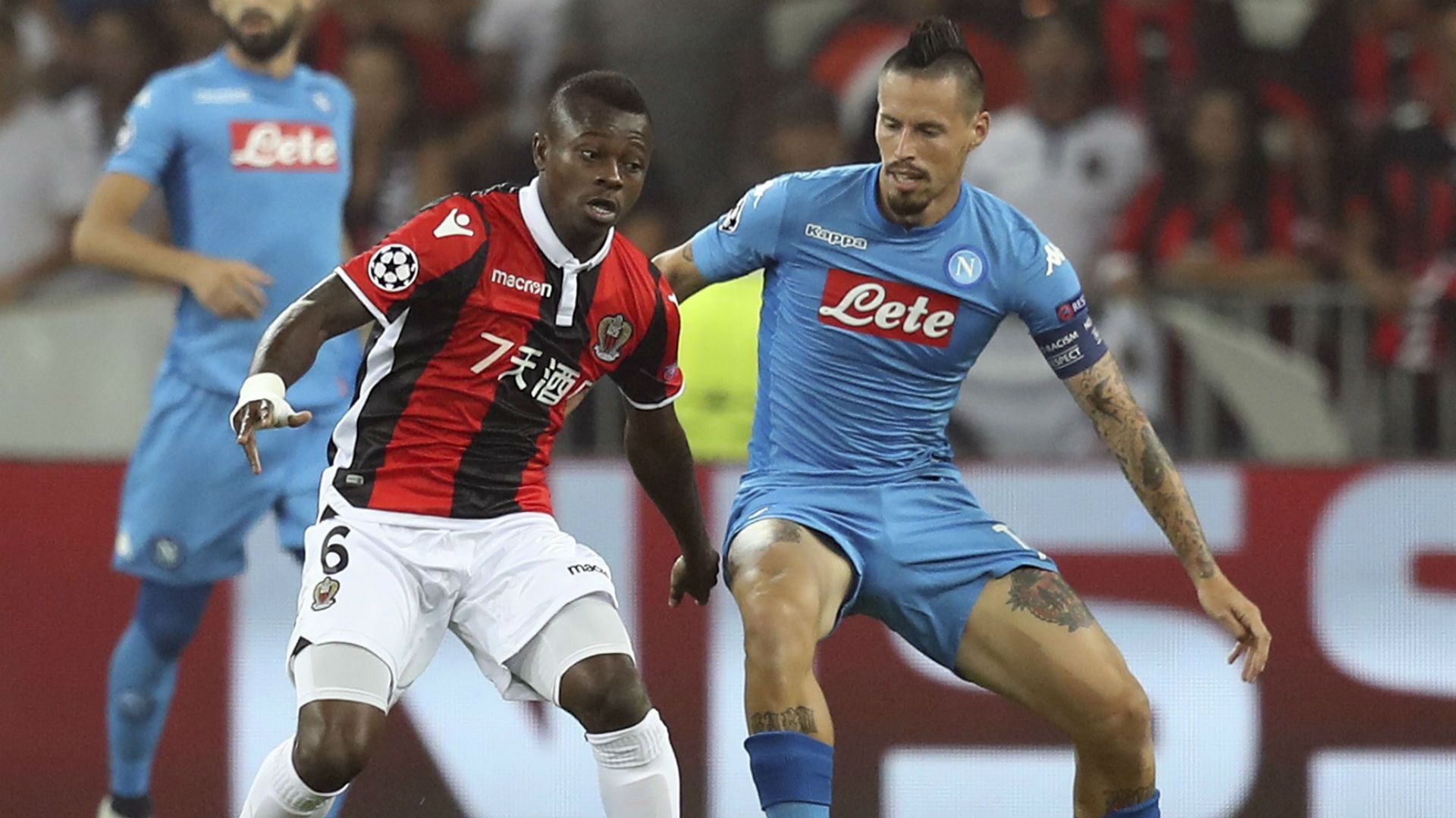 Jean Michael Seri Marek Hamsik Nice Naples