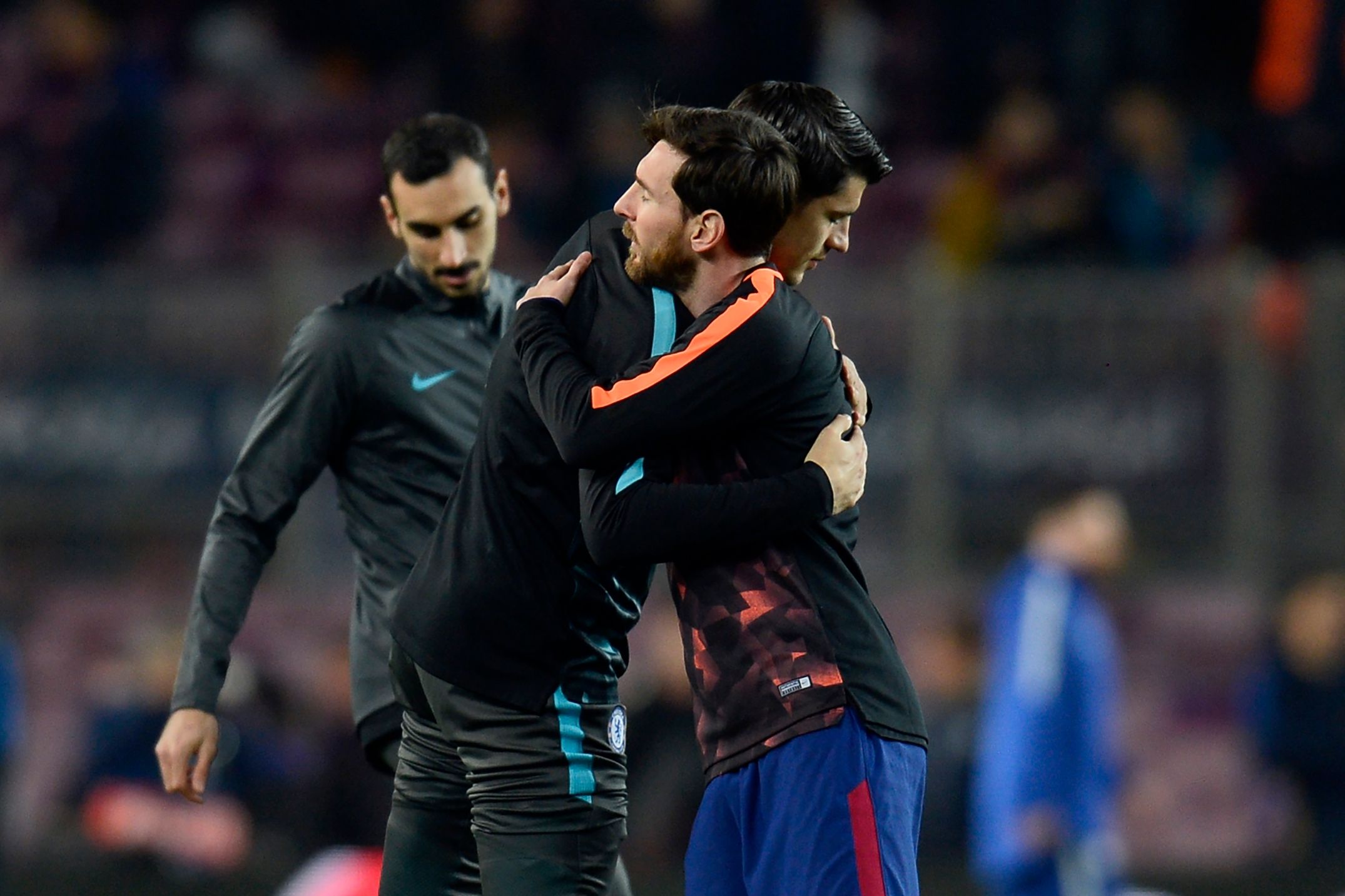 Morata Messi Chelsea Barcelona