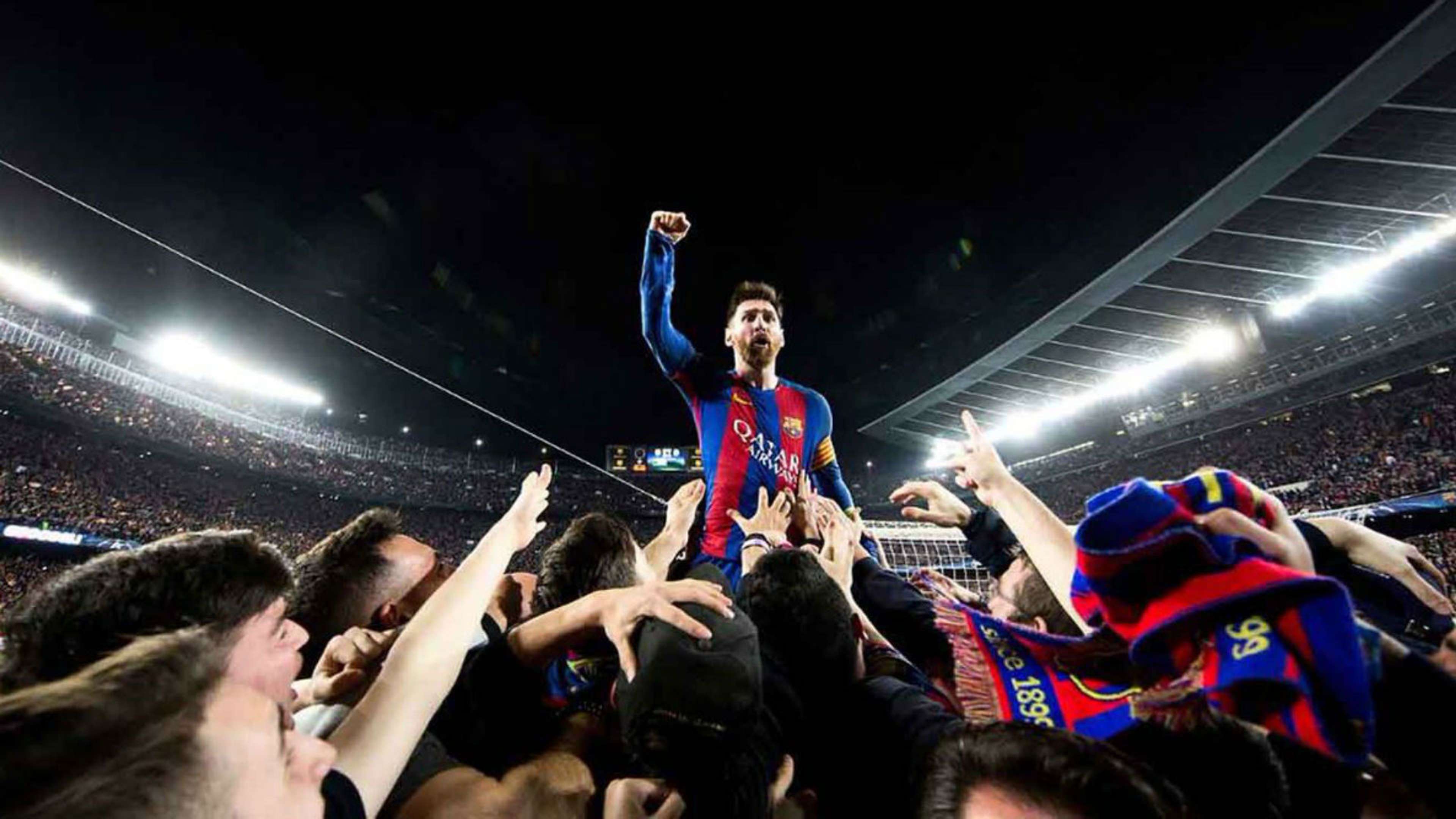 Lionel Messi Barcelona Fans Barcelona PSG Champions League 09032017