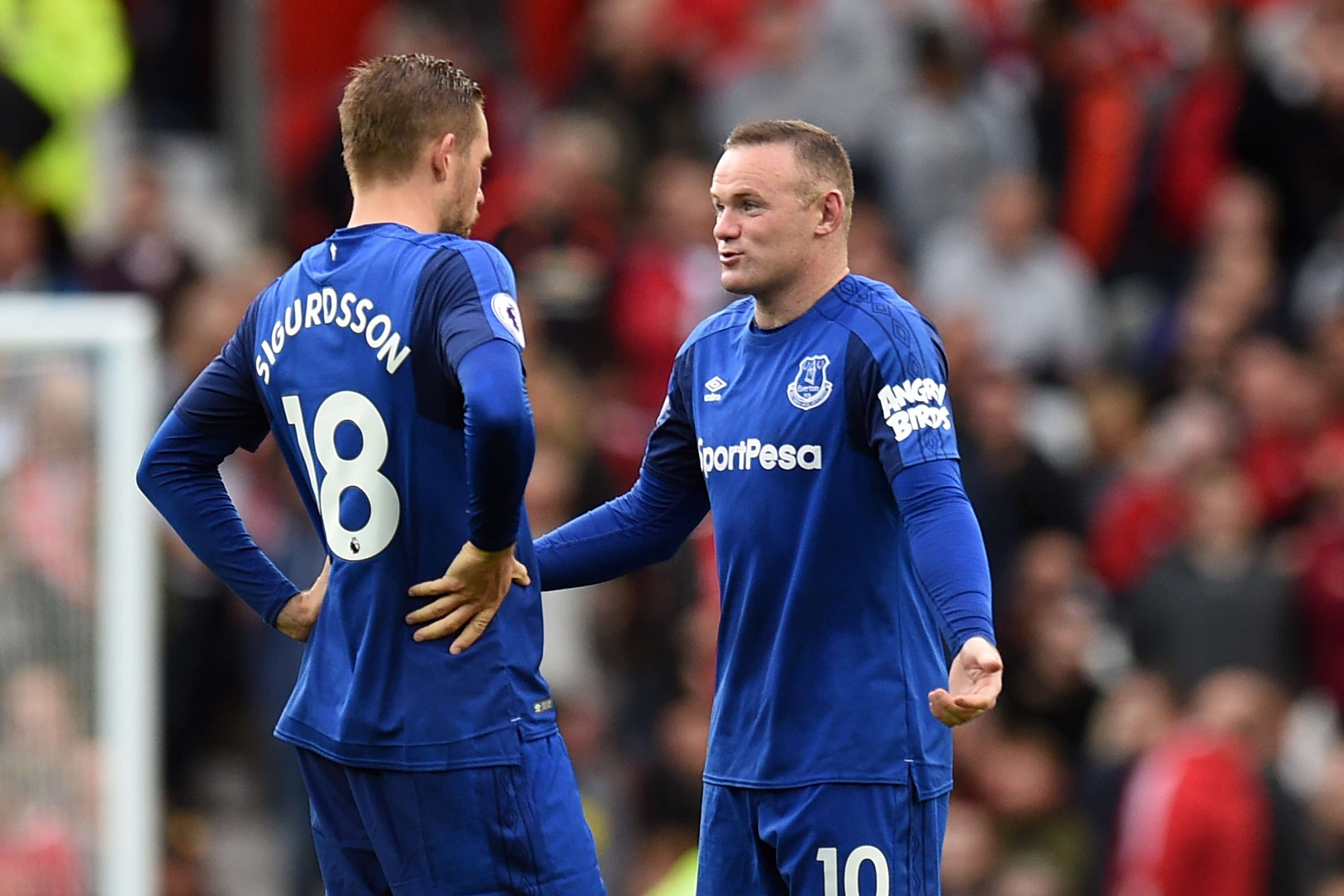 Gylfi Sigurdsson Wayne Rooney Manchester United Everton 09/17/17
