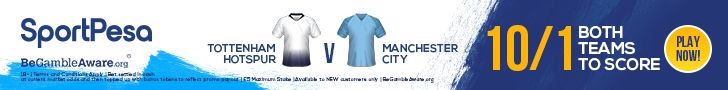 Spurs Man City SportPesa offer