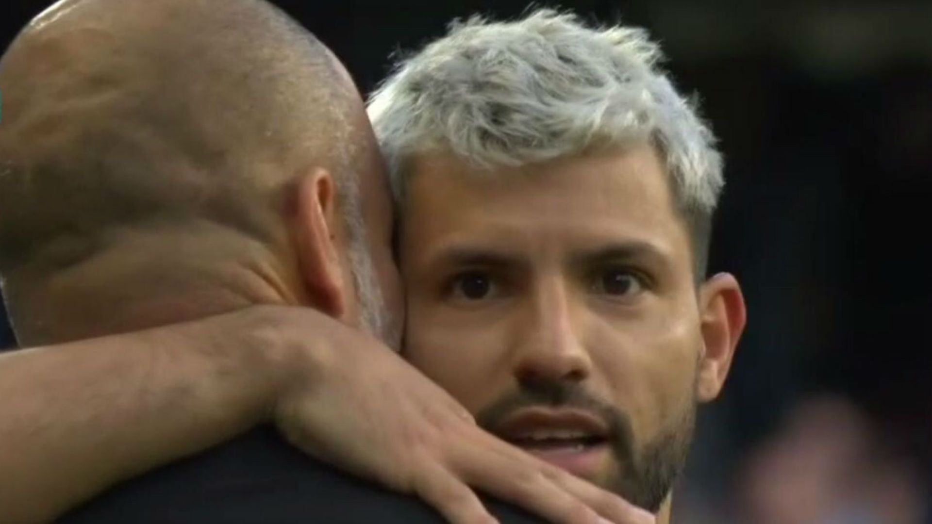 170819 Manchester City Tottenham Sergio Agüero Pep Guardiola