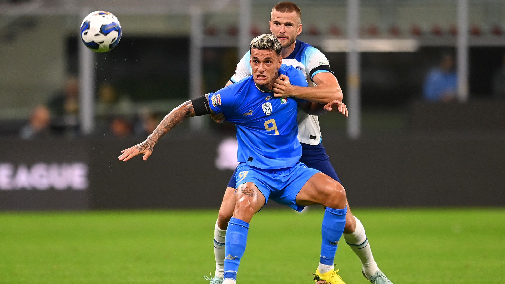 Scamacca Dier Italy England