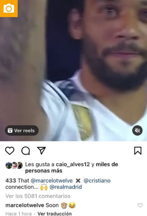 Marcelo Instagram Cristiano Ronaldo