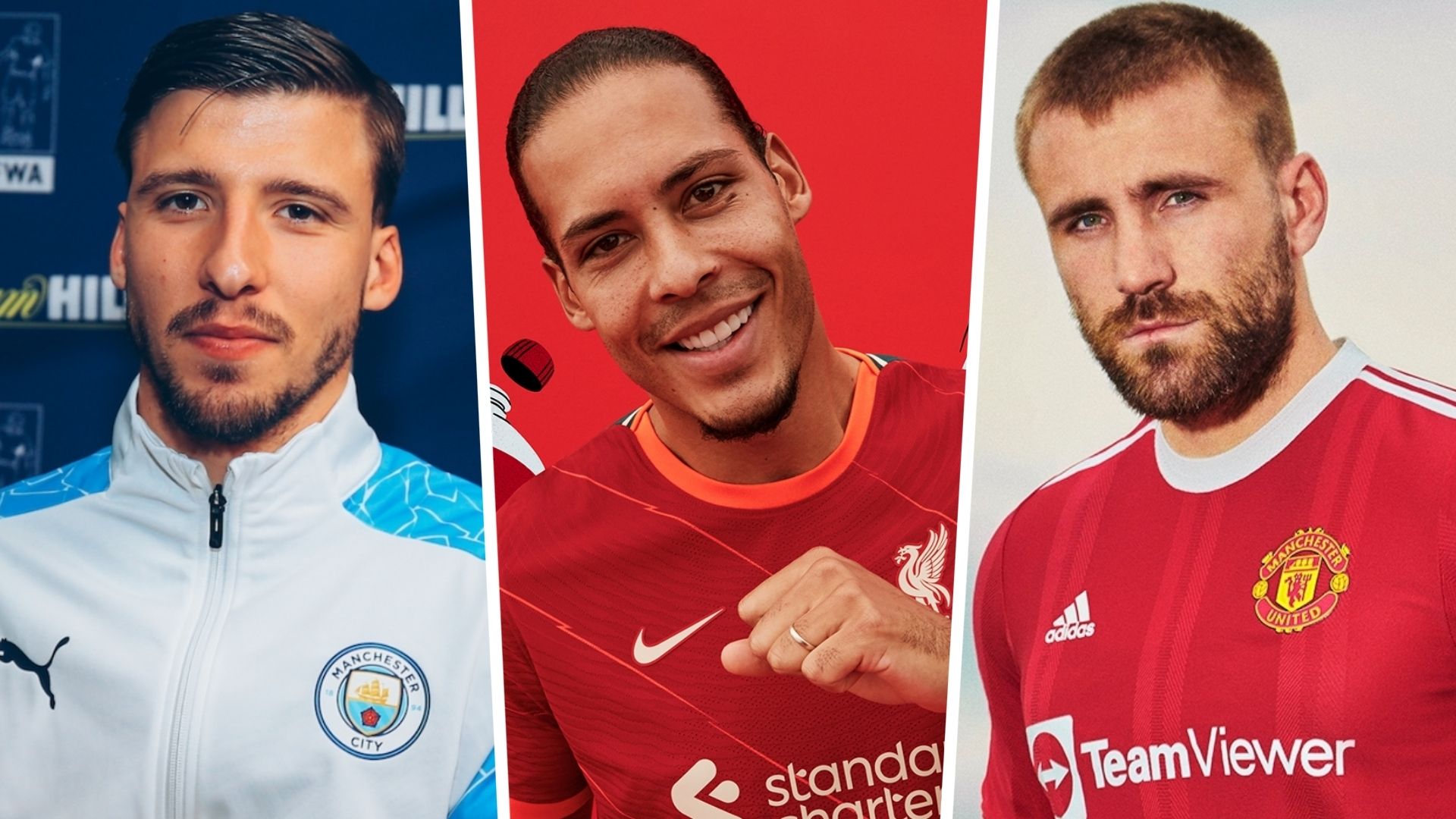 Ruben Dias Virgil van Dijk Luke Shaw