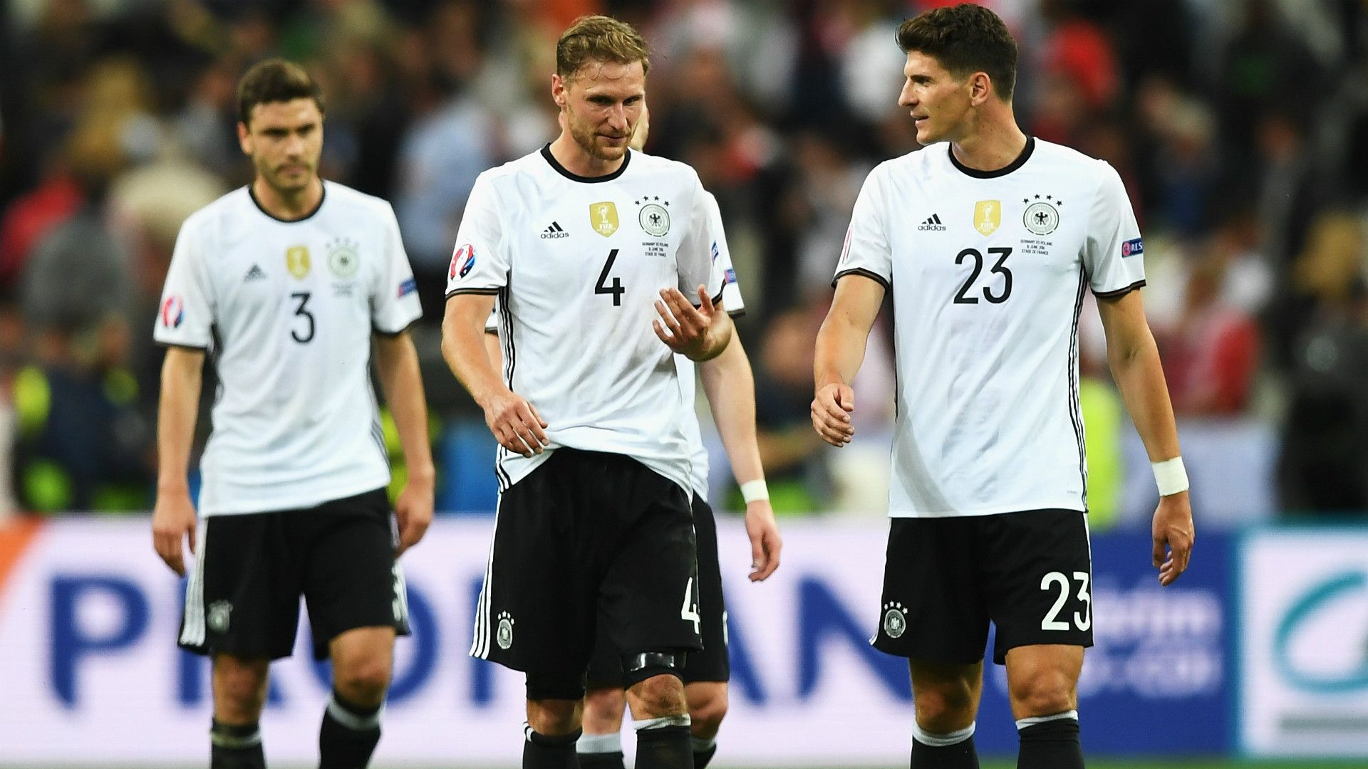 Benedikt Howedes Mario Gomez Germany European Championship 16062016