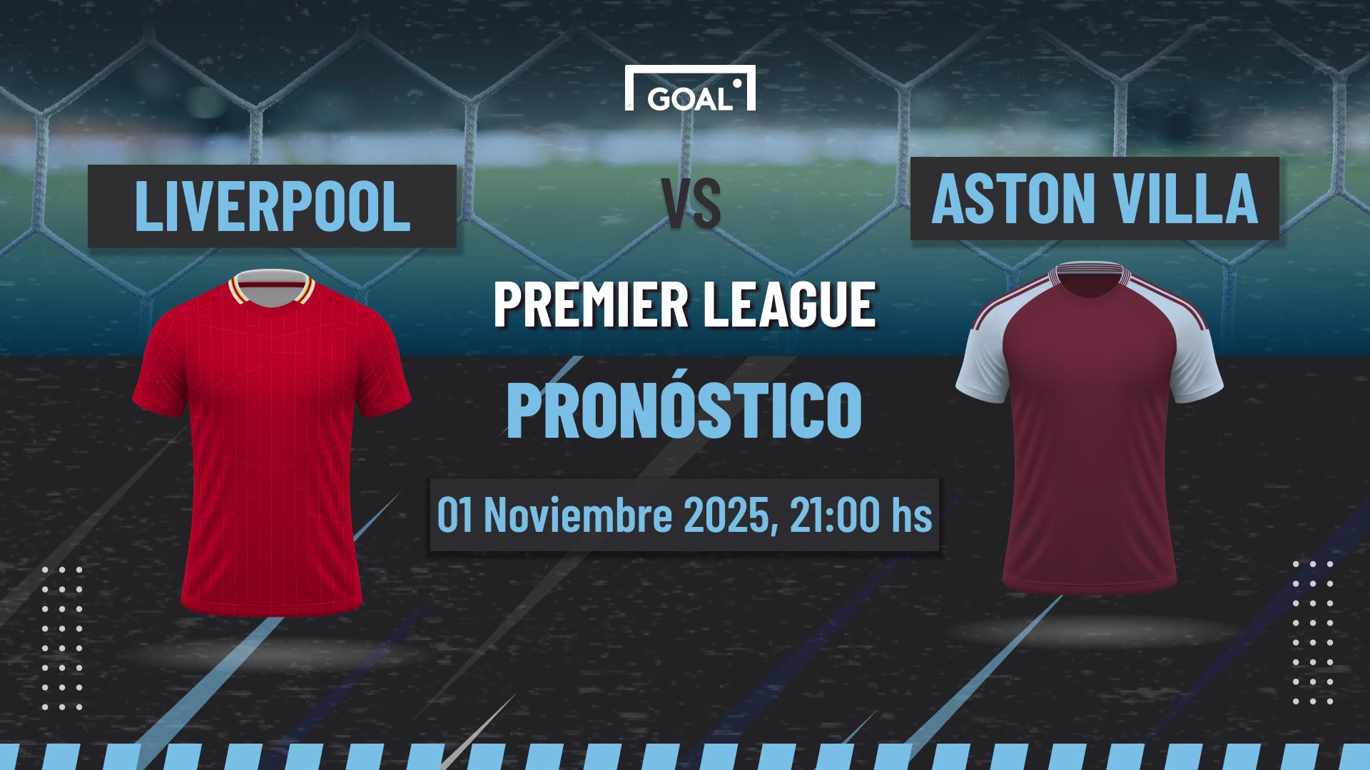 Liverpool vs Aston Villa Pronóstico y apuestas Premier League | 01/11/25