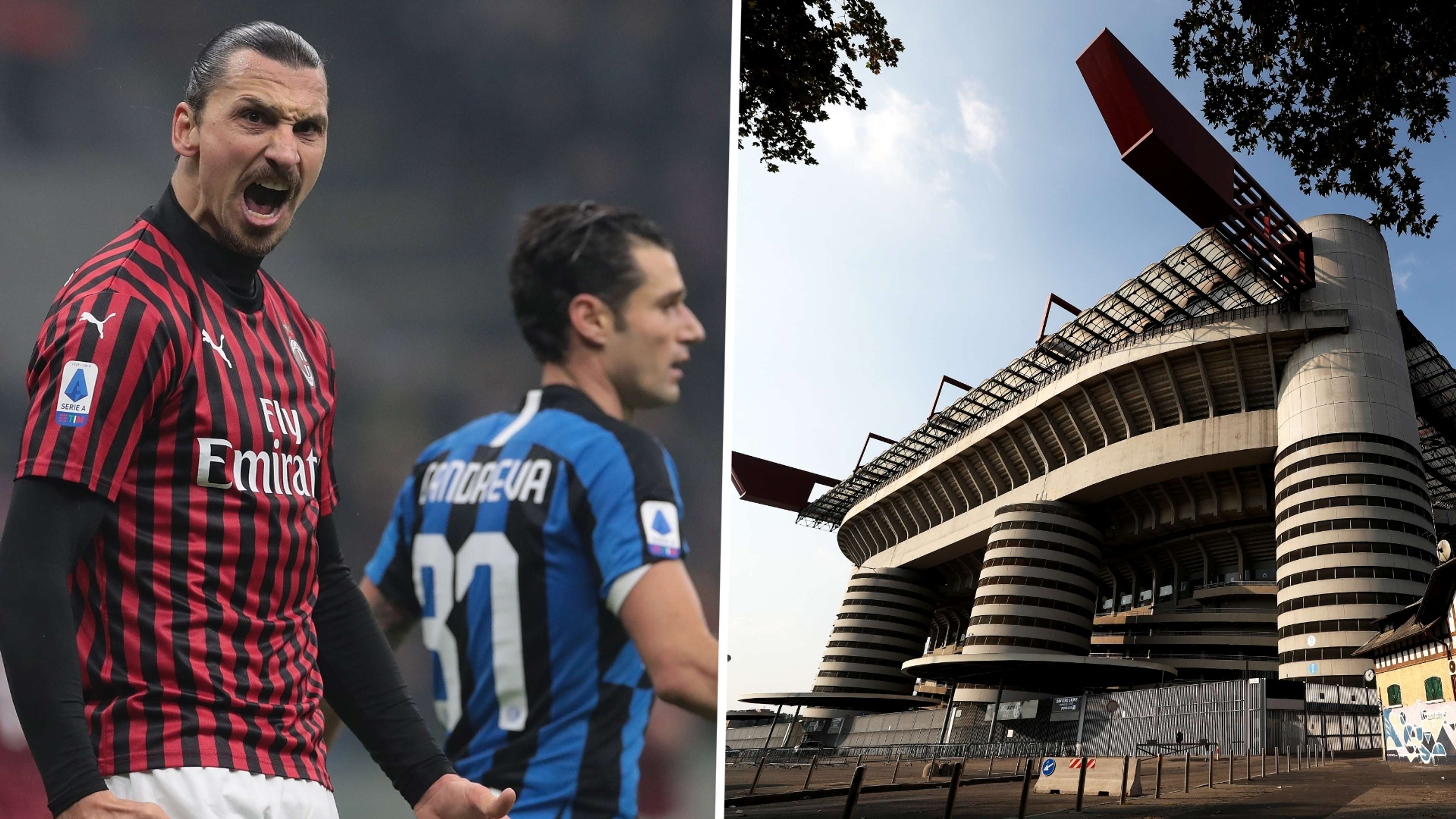 San Siro Zlatan Ibrahimovic AC Milan 2019-20