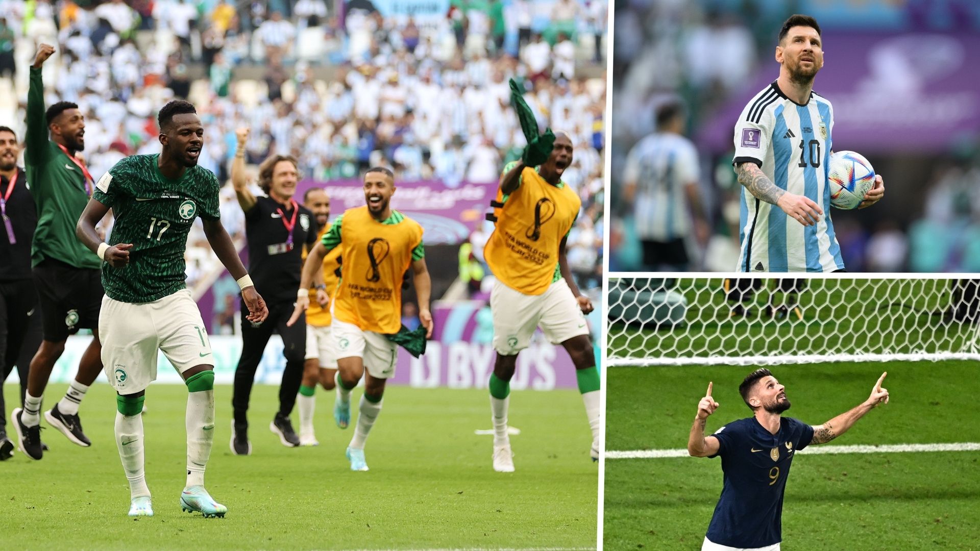 Saudi Arabia Argentina Messi Giroud GFX