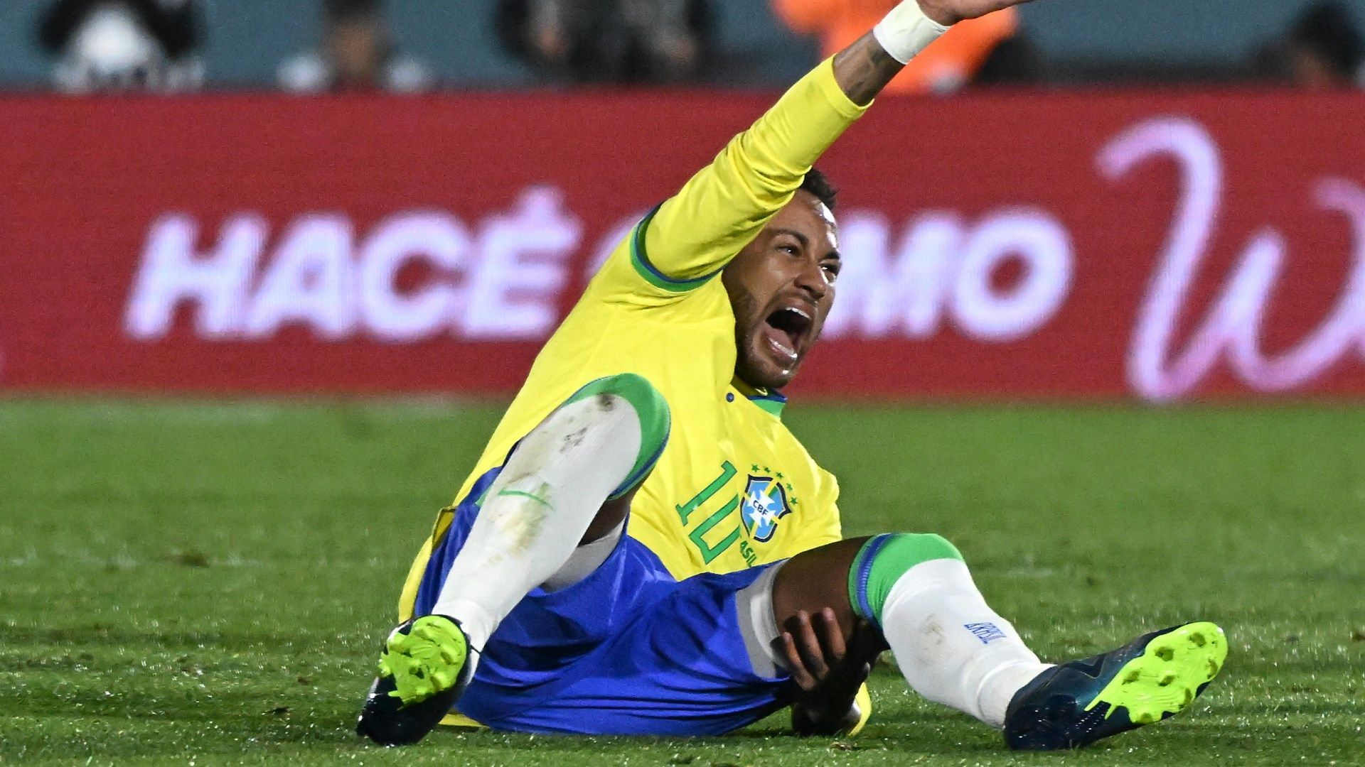Neymar injured playing for Brazil