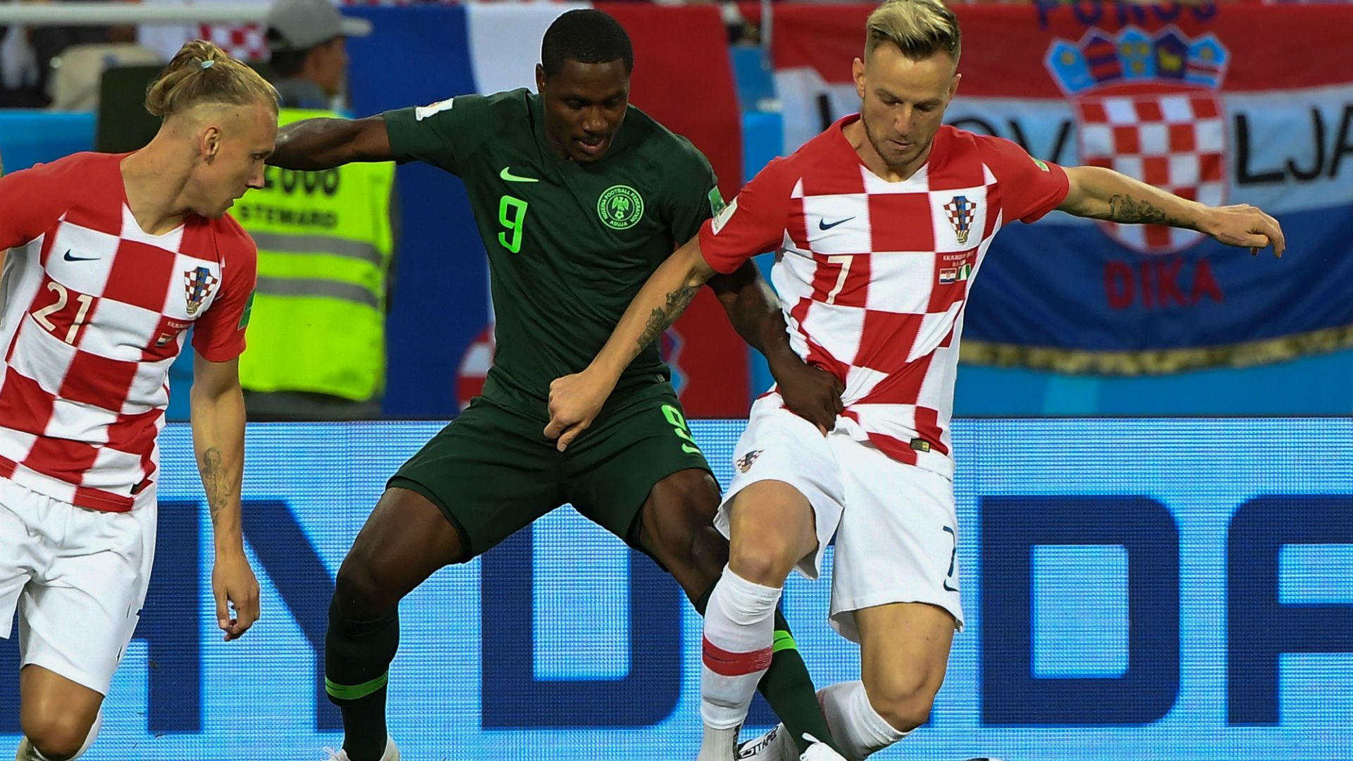 croatia nigeria fans - ivan rakitic odion ighalo - world cup - 16062018
