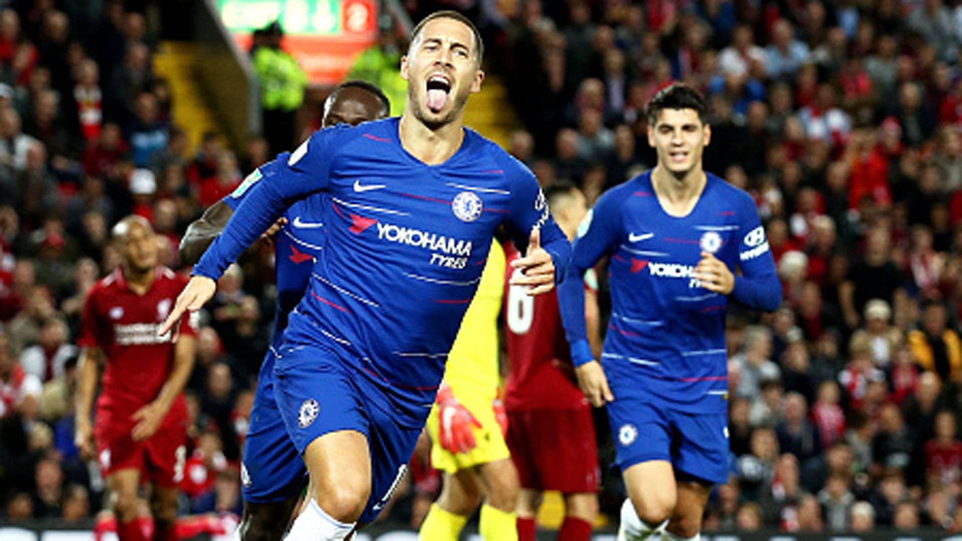 Hazard Chelsea Liverpool Carabao