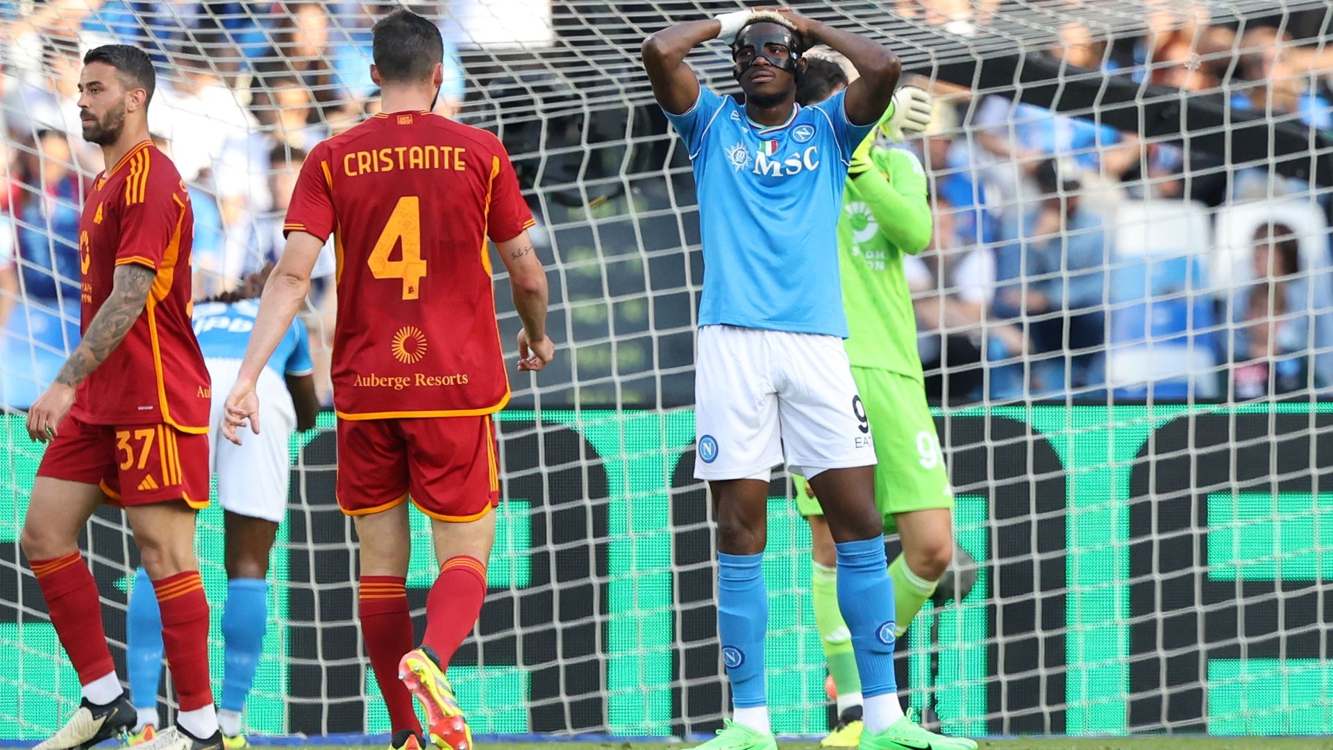 The Napoli-Roma rally ended with a draw