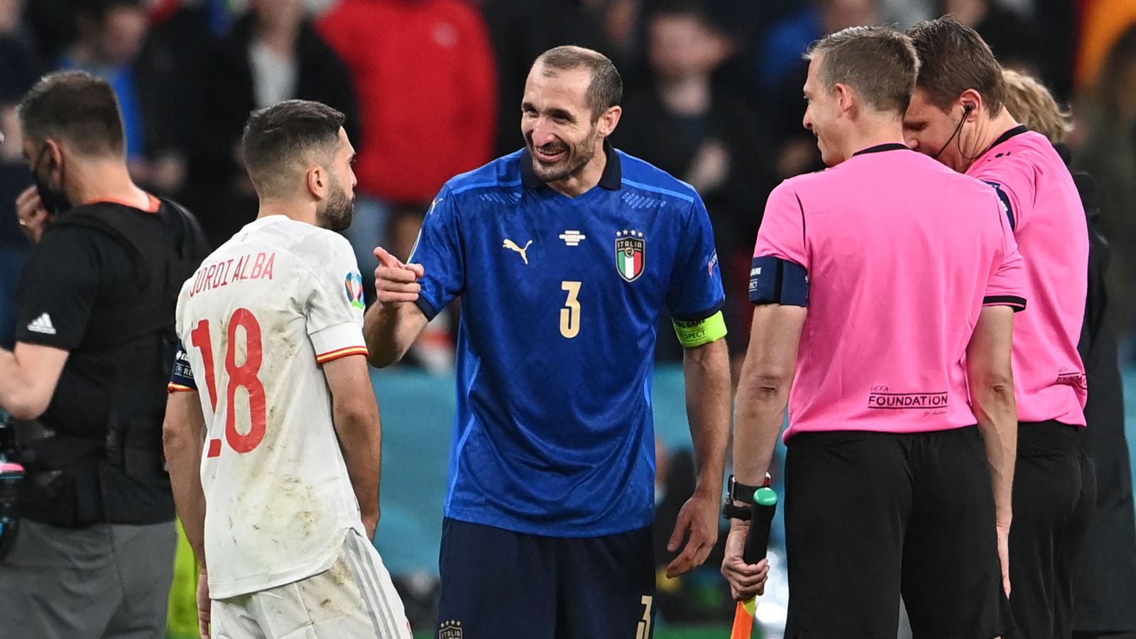 Jordi Alba y Chielini
