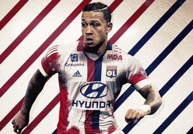 Memphis Depay Olympique Lyon GFX