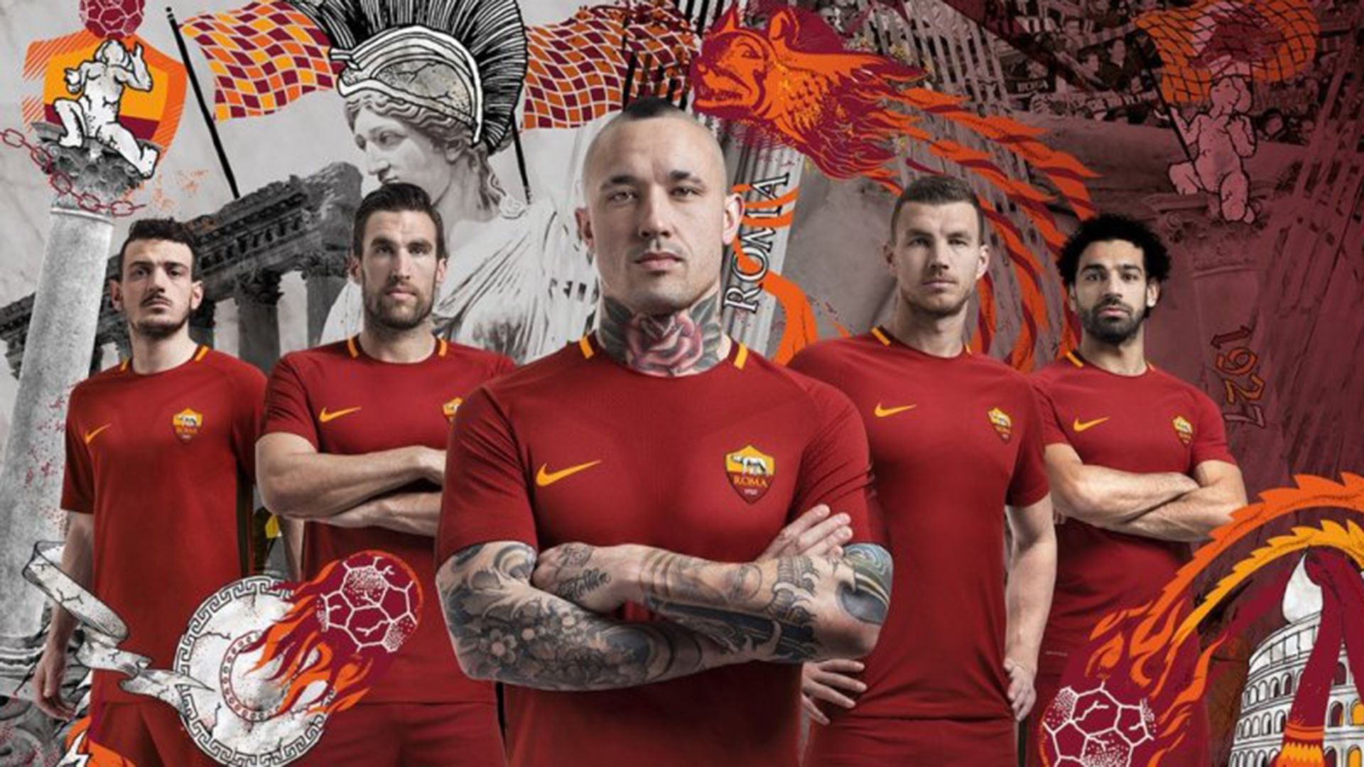 La nuova maglia della Roma