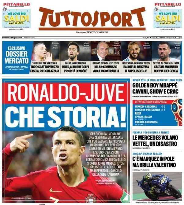 Tuttosport cover