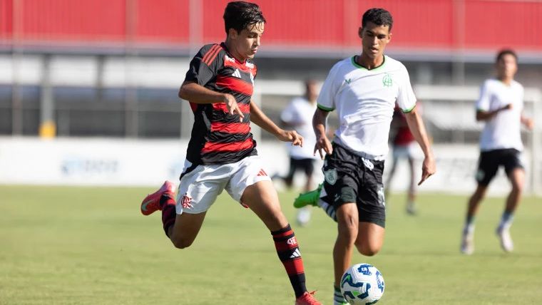 Flamengo sub-17, contra o América-MG, pela Copa do Brasil de 2025
