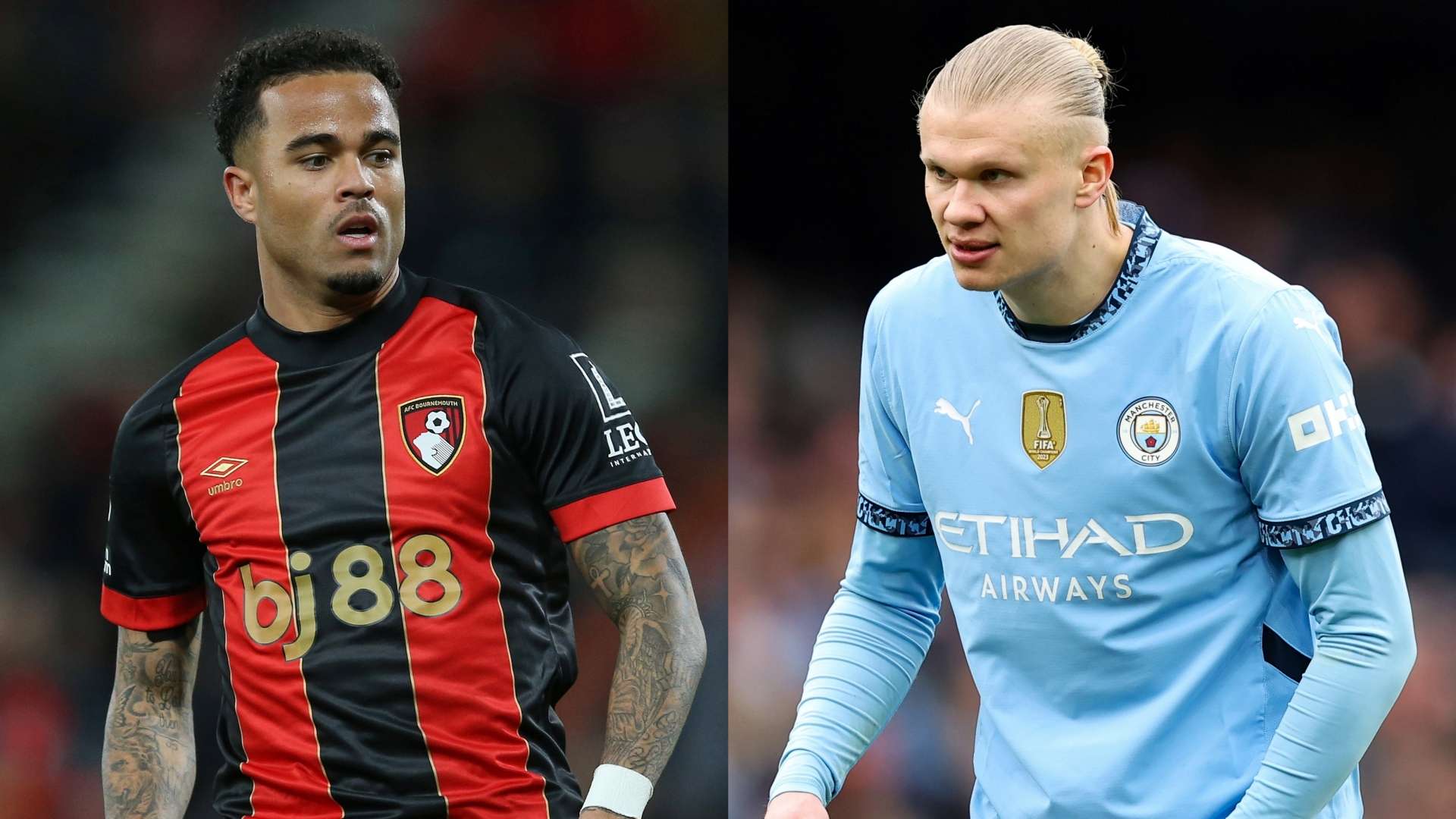 Justin Kluivert Bournemouth Erling Haaland Man City