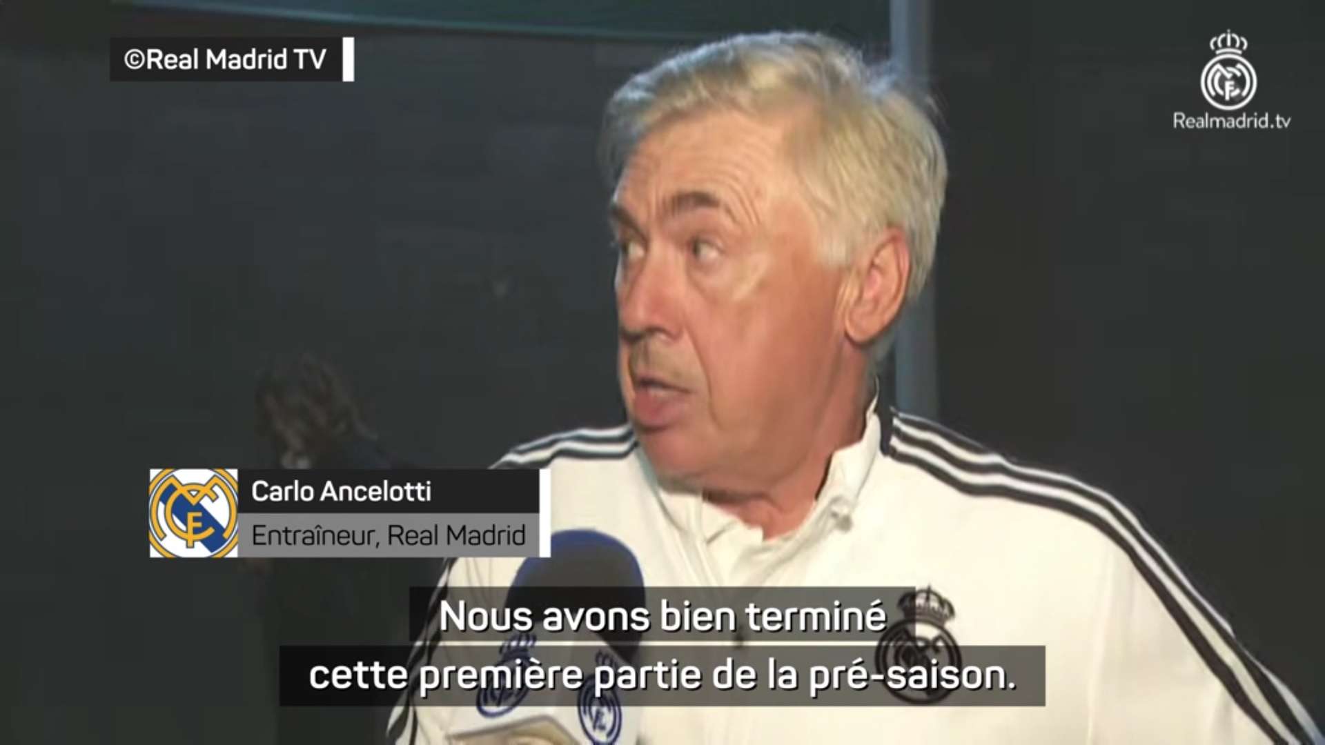 Real Madrid Juventus Carlo Ancelotti Zone Mixte