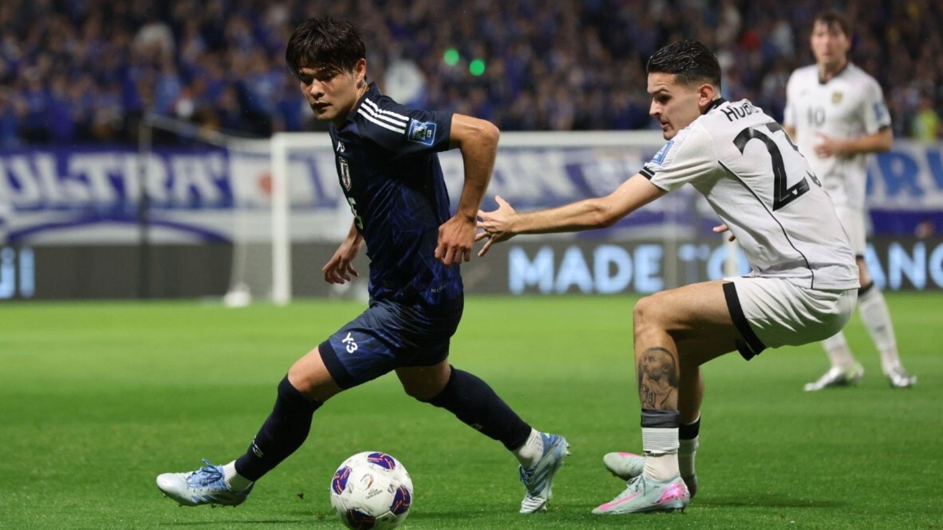 Kaishu Sano Justin Hubner - Jepang vs timnas Indonesia WCQ 2026