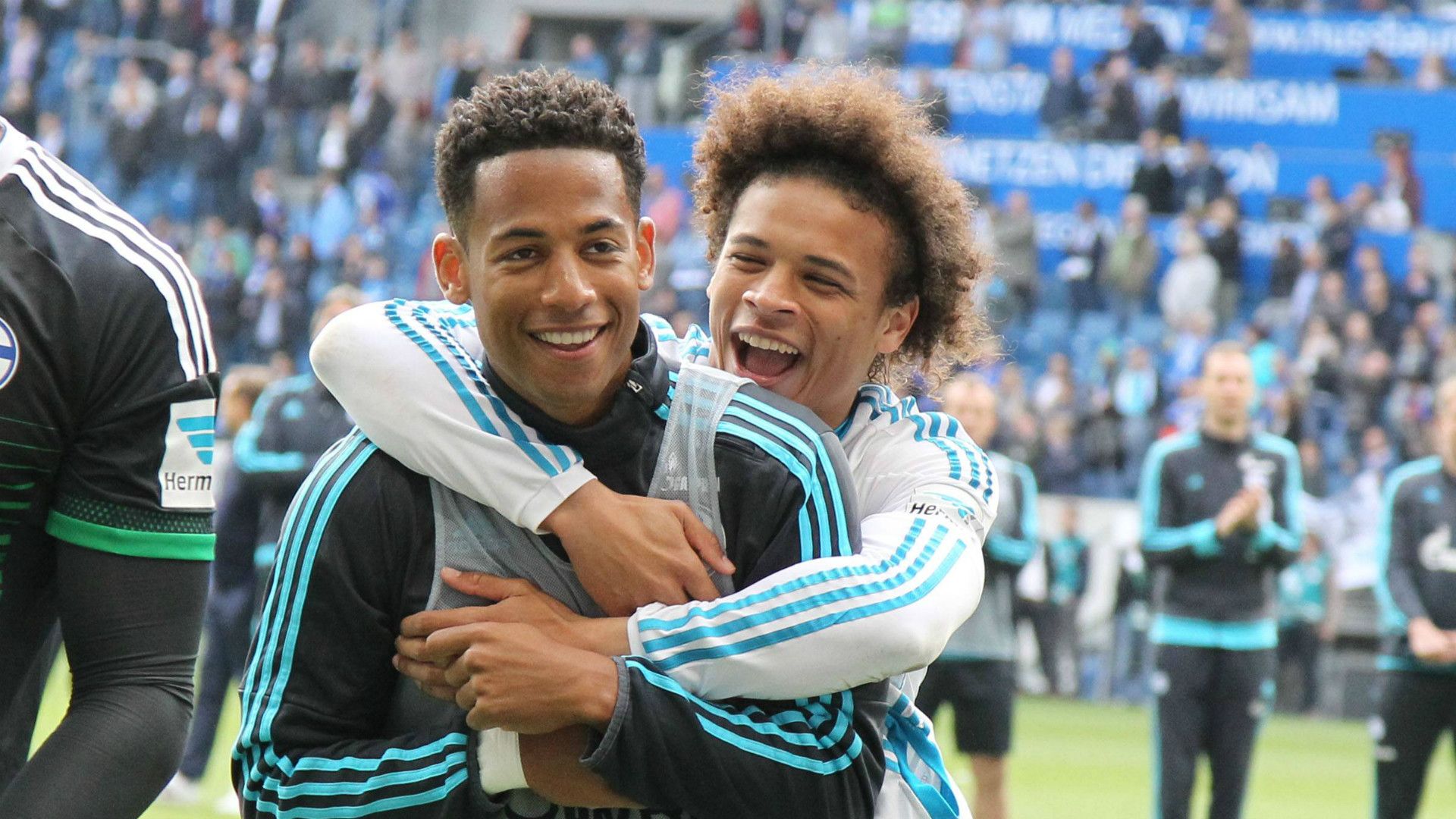 GER ONLY Dennis Aogo Leroy Sane Schalke