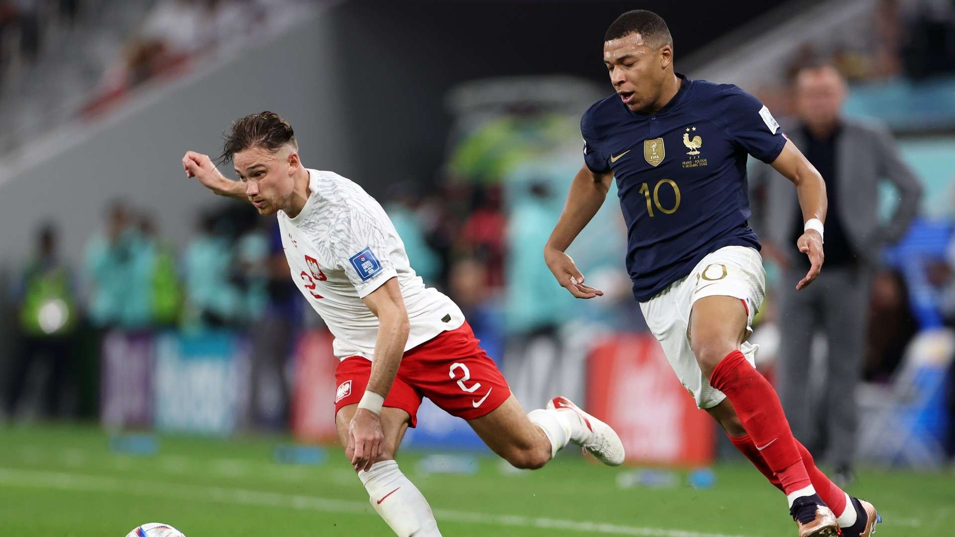 Matty Cash Kylian Mbappe 2022