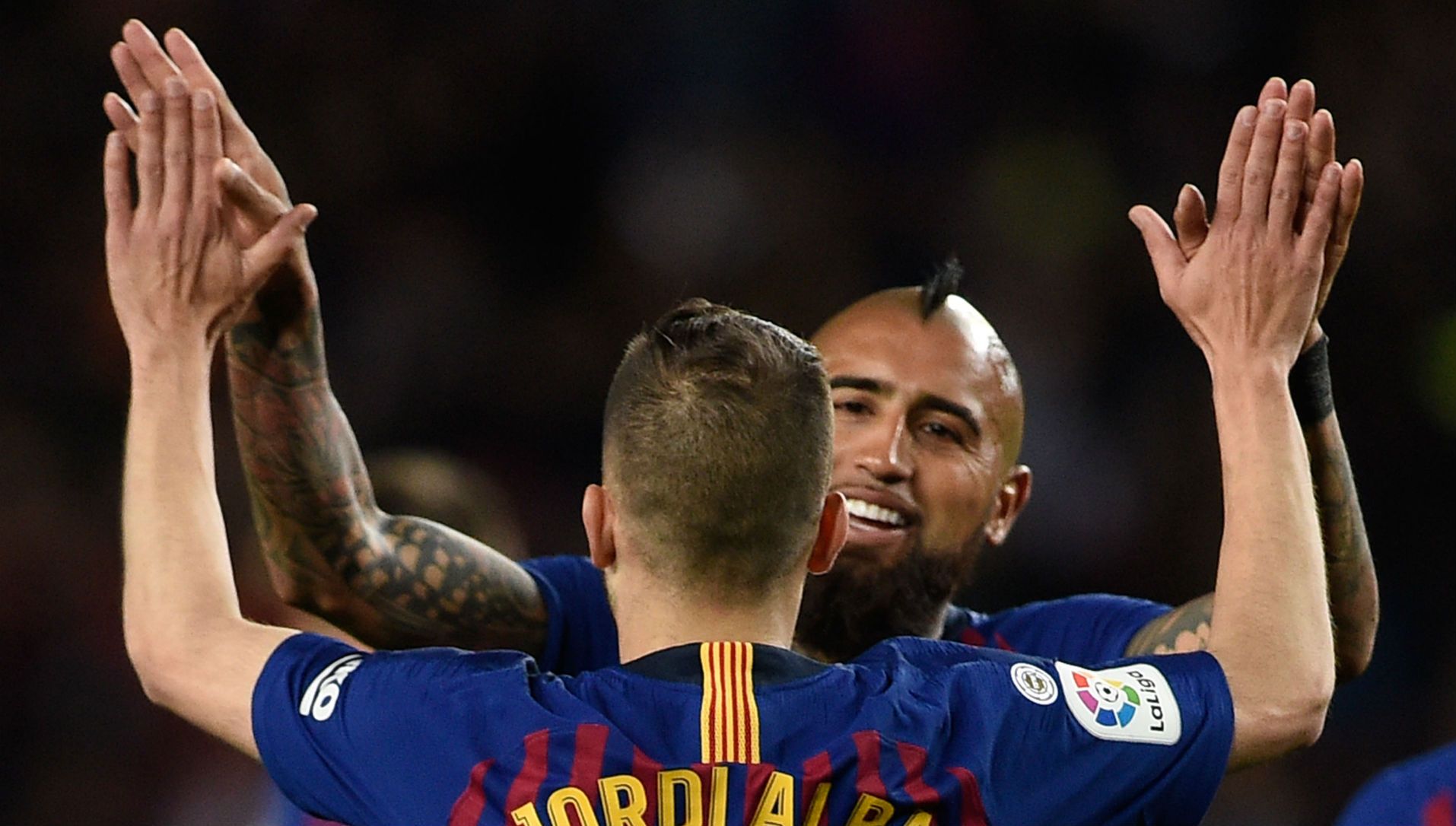 200419 Arturo Vidal Jordi Alba Barcelona Real Sociedad