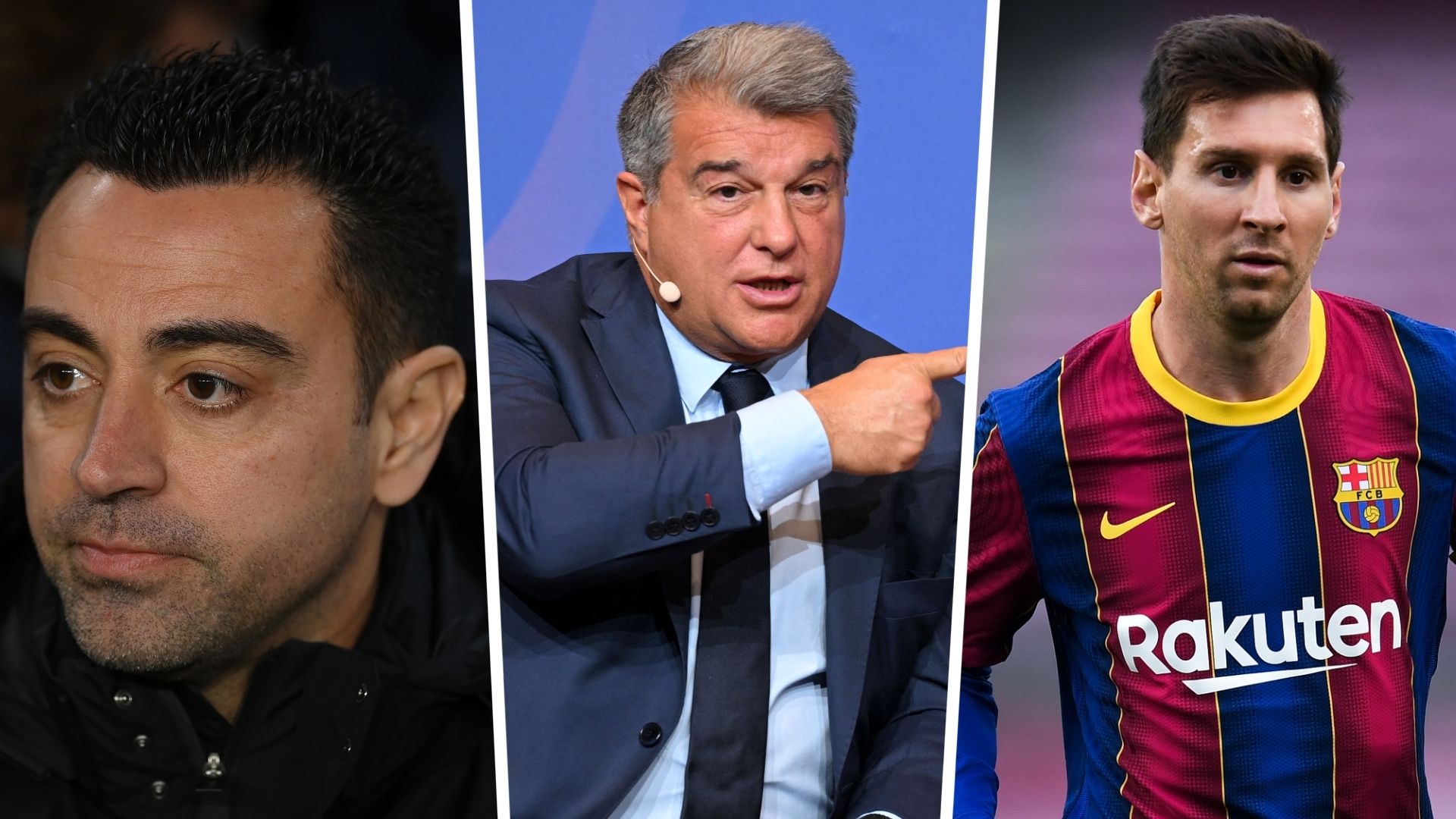 Xavi Laporta Lionel Messi