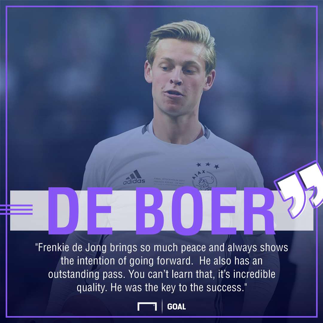 GFX Info Frenkie de Jong Ajax Ronald de Boer