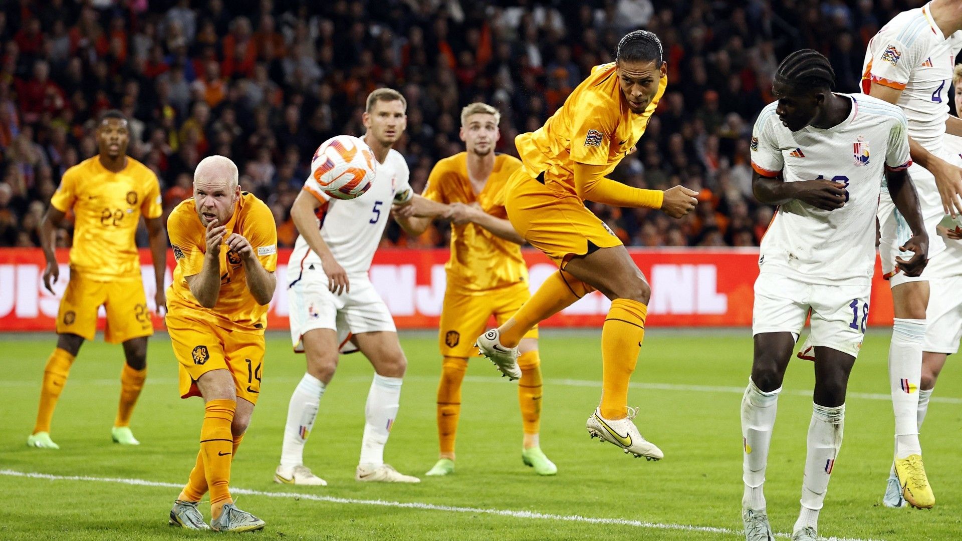 Virgil van Dijk Netherlands Belgium Nations League 2022