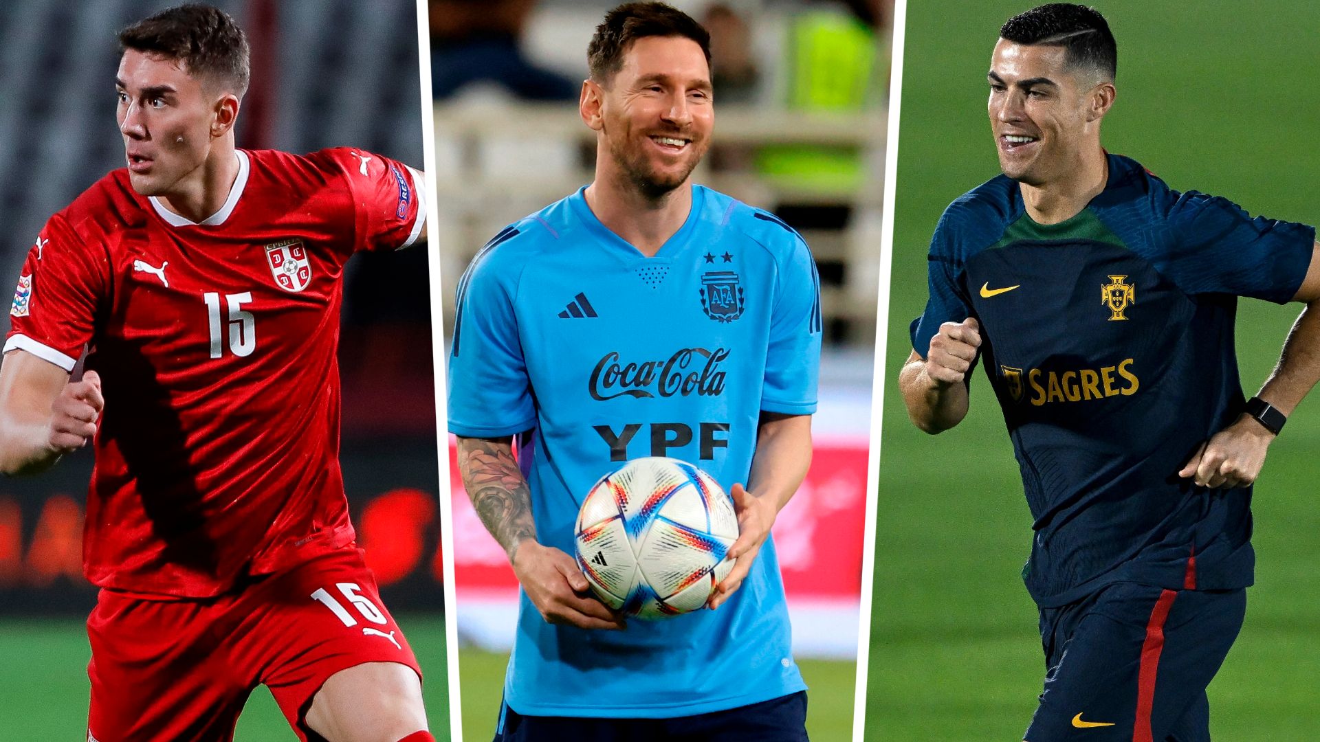 Vlahovic Messi Ronaldo