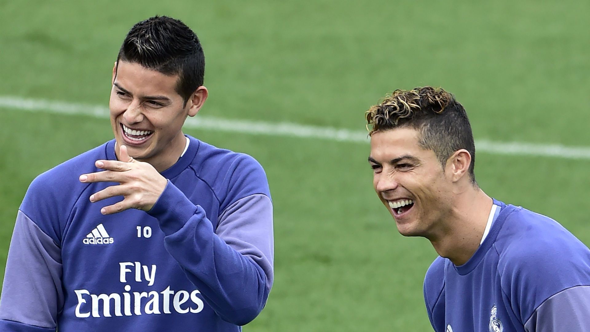 Cristiano Ronaldo James Rodriguez Real Madrid