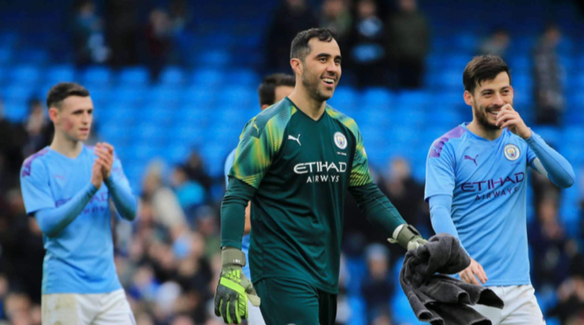 260120 Claudio Bravo Manchester City Fulham David Silva Foden