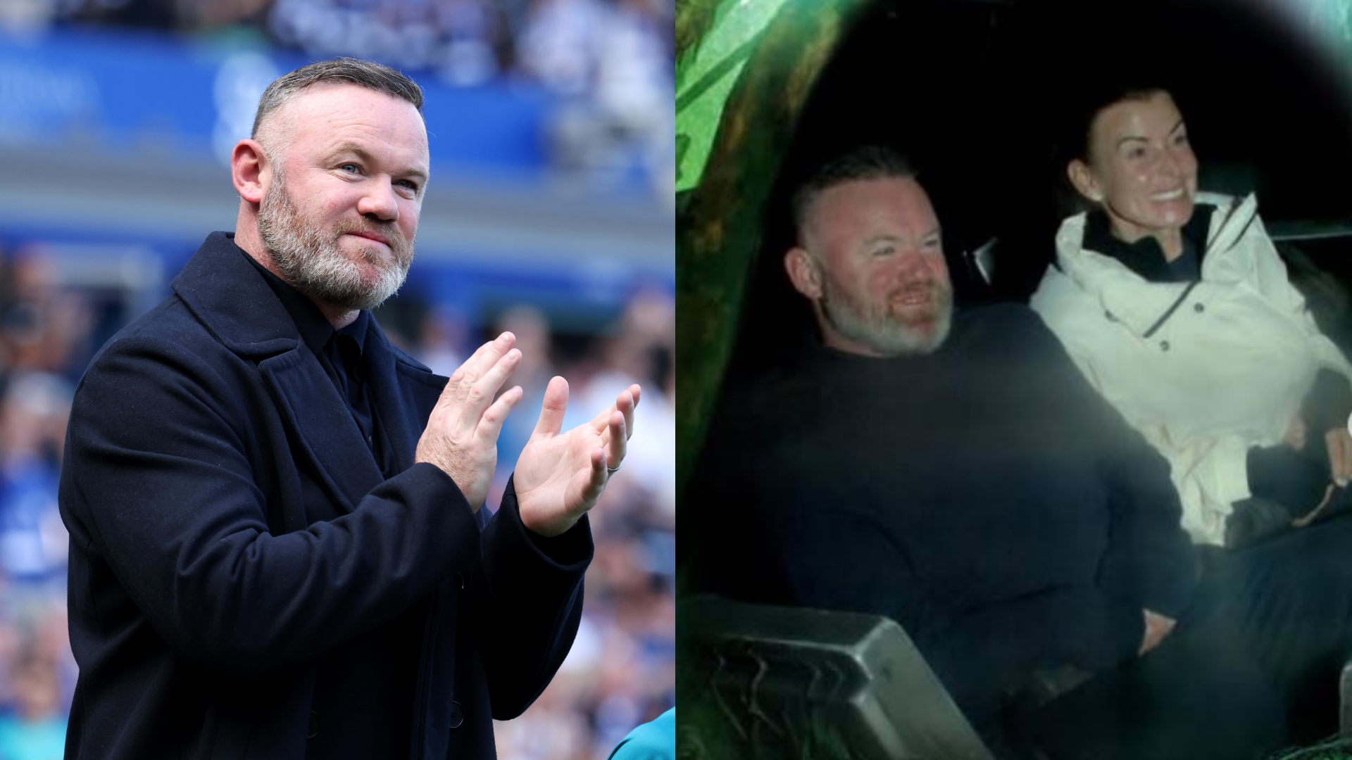 From managerial rollercoaster to real-life thrills and spills! Wayne Rooney enjoys family theme park day out with wife Coleen | Goal.com UK