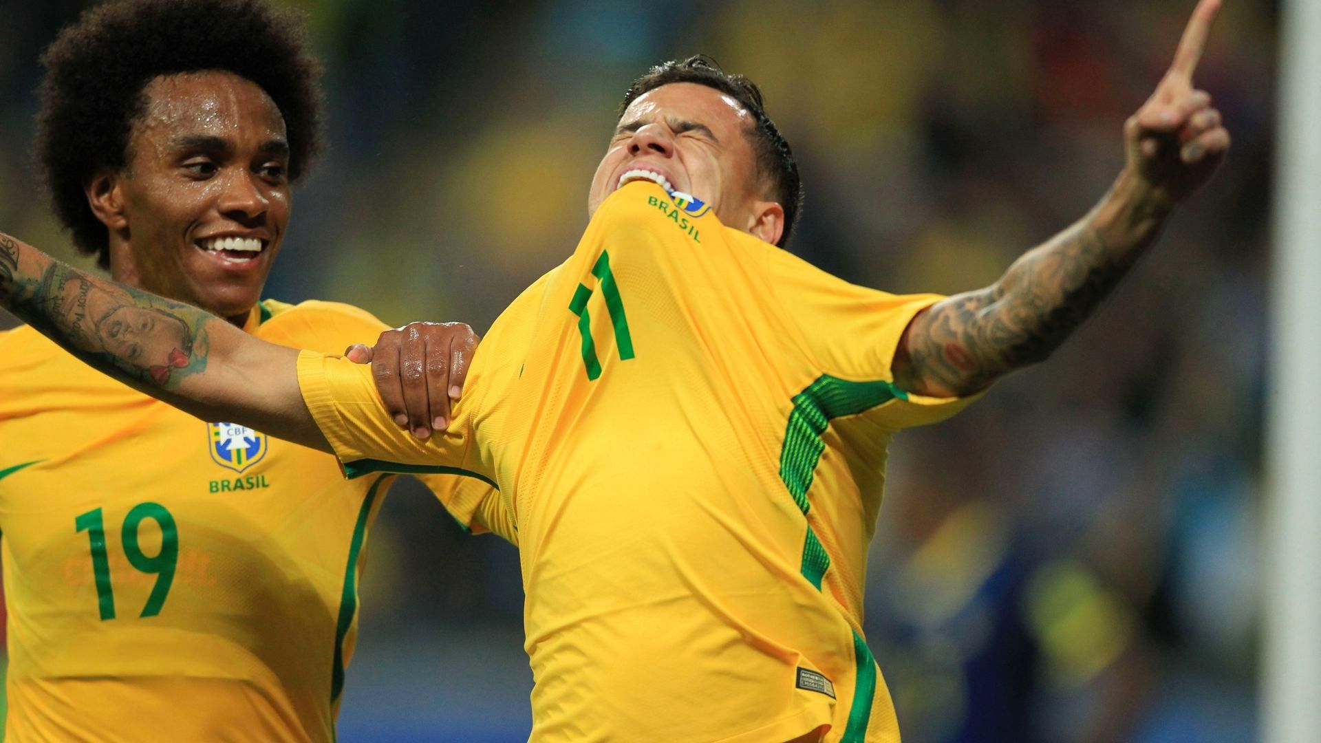 Willian Coutinho Brazil Ecuador Eliminatorias 2018 31082017