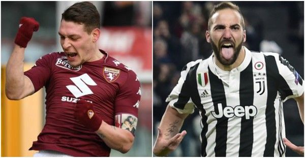 Belotti Higuain Torino Juventus