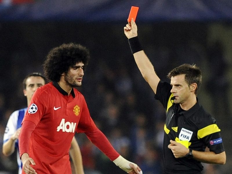 Marouane Fellaini  Real Sociedad vs Manchester United UEFA Champions League 11052013