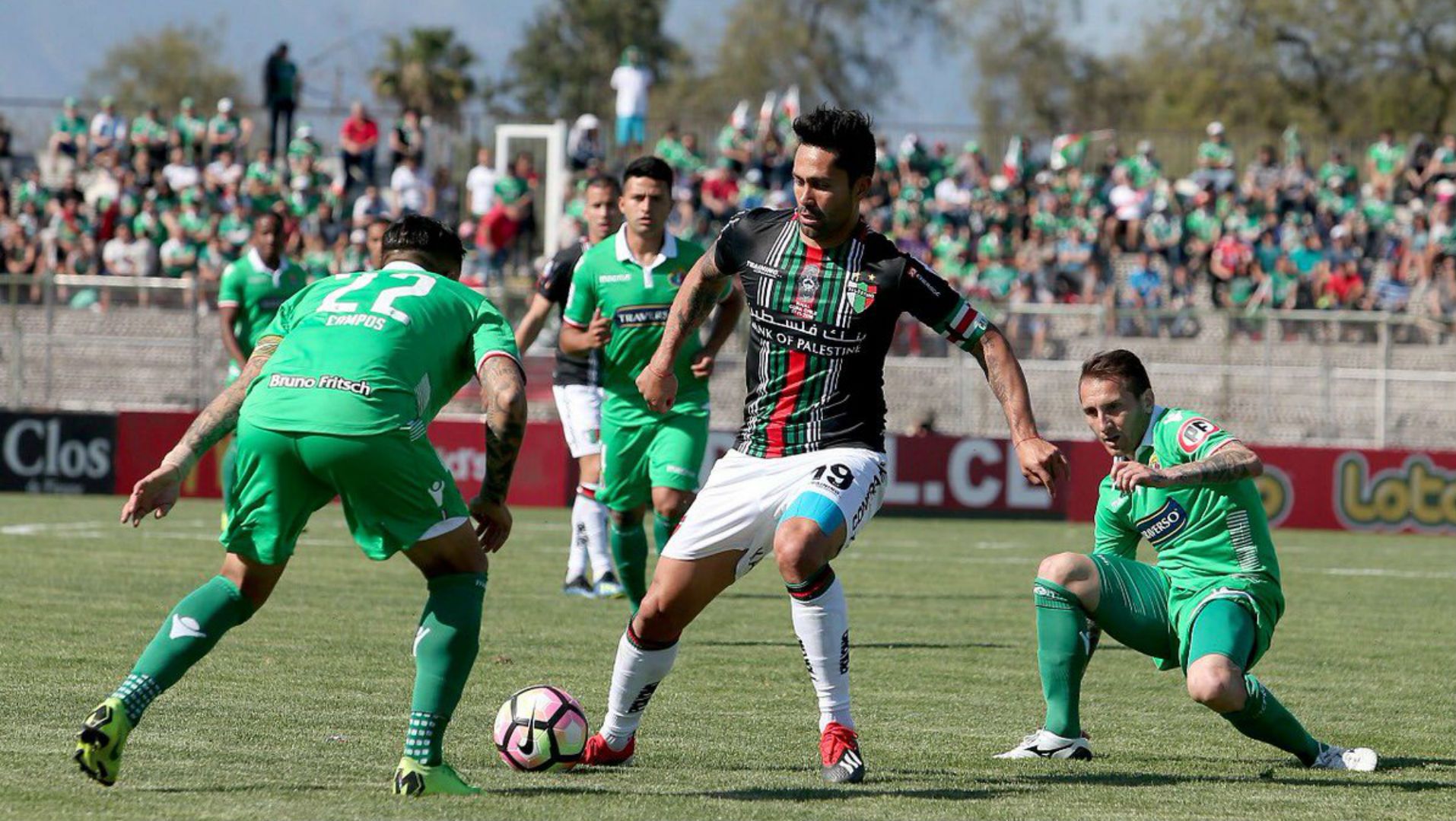 171118 Palestino Audax Italiano Luis Jiménez Darío Bottinelli