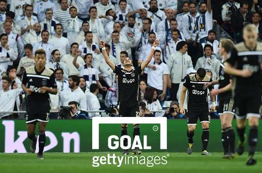 Ziyech Ajax vs Real Madrid