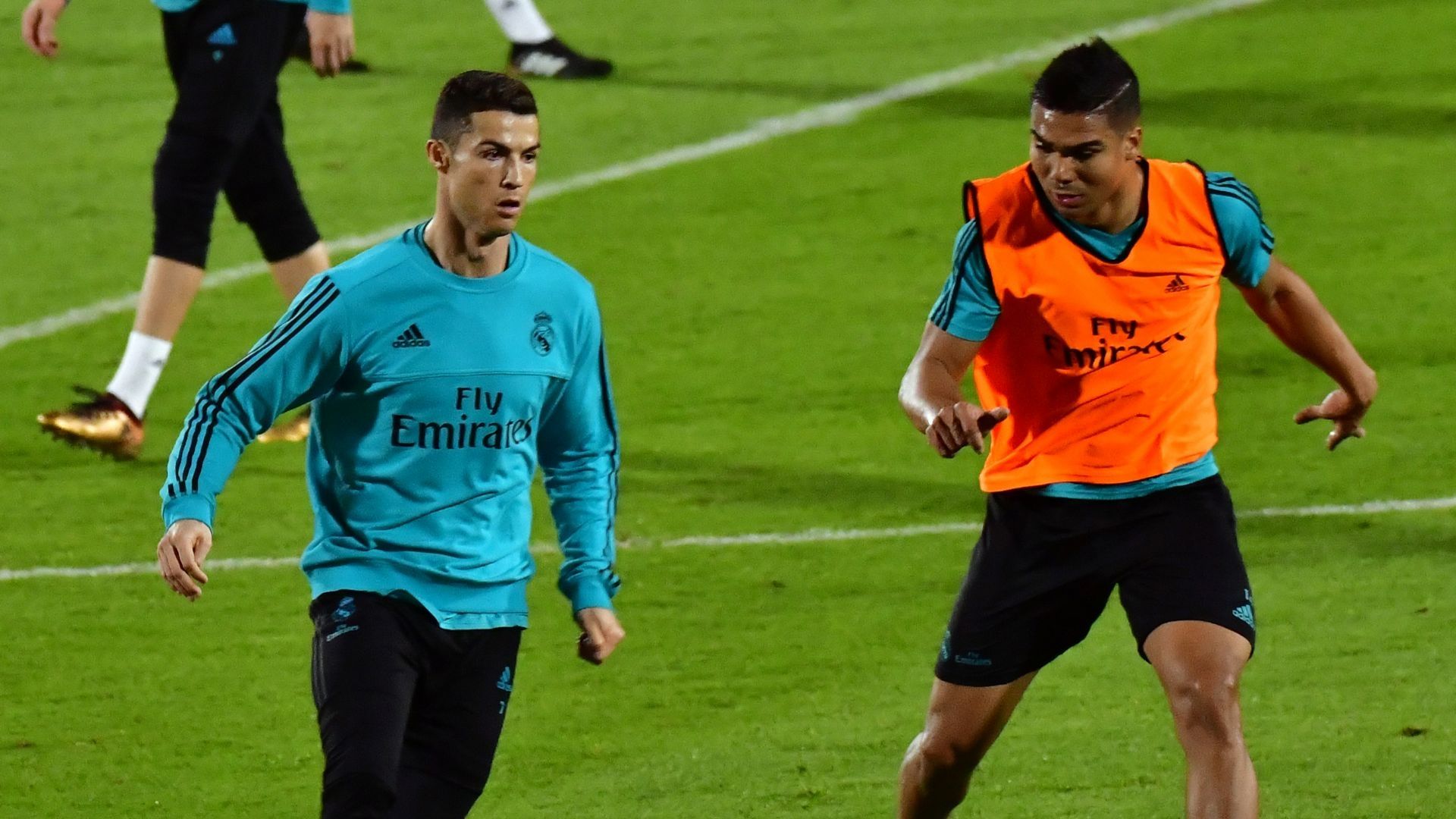 Casemiro Cristiano Ronaldo Real Madrid Club World Cup training 11122017