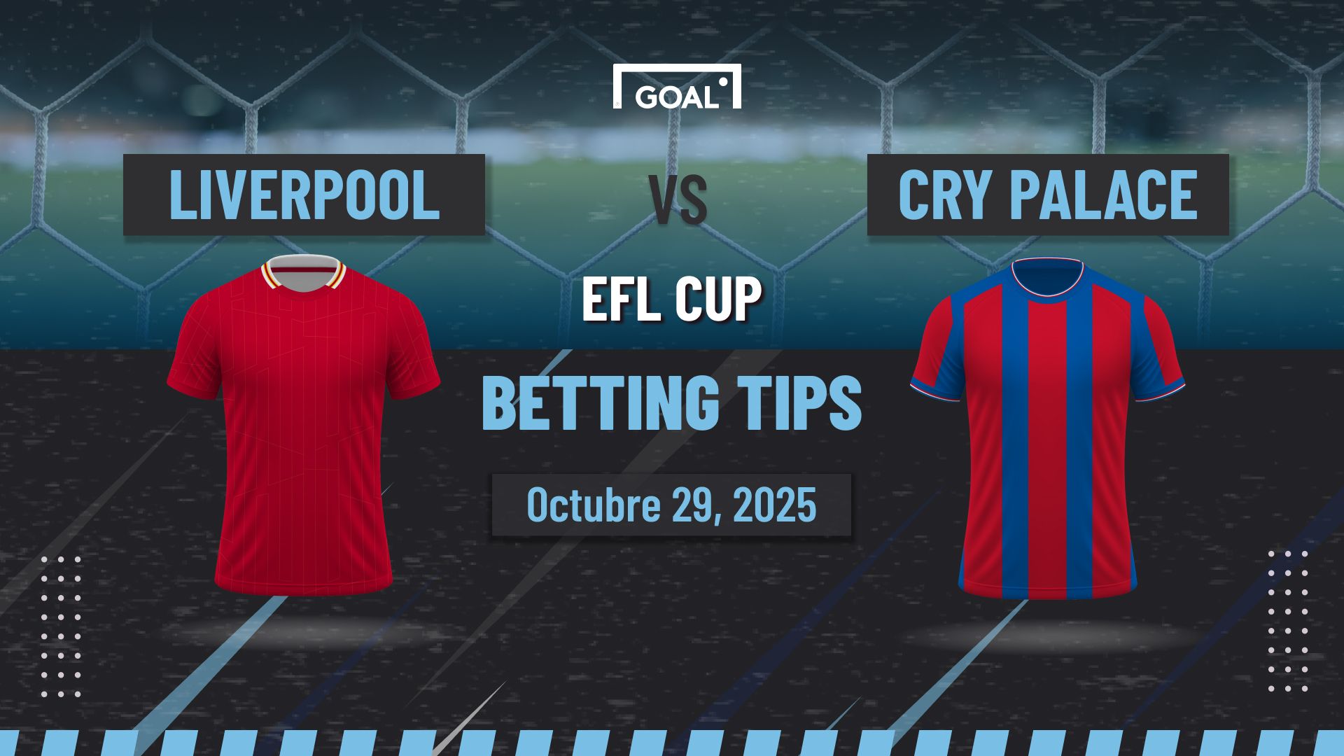 Liverpool vs Crystal Palace Pronóstico y Apuestas EFL Cup | 29/10/25