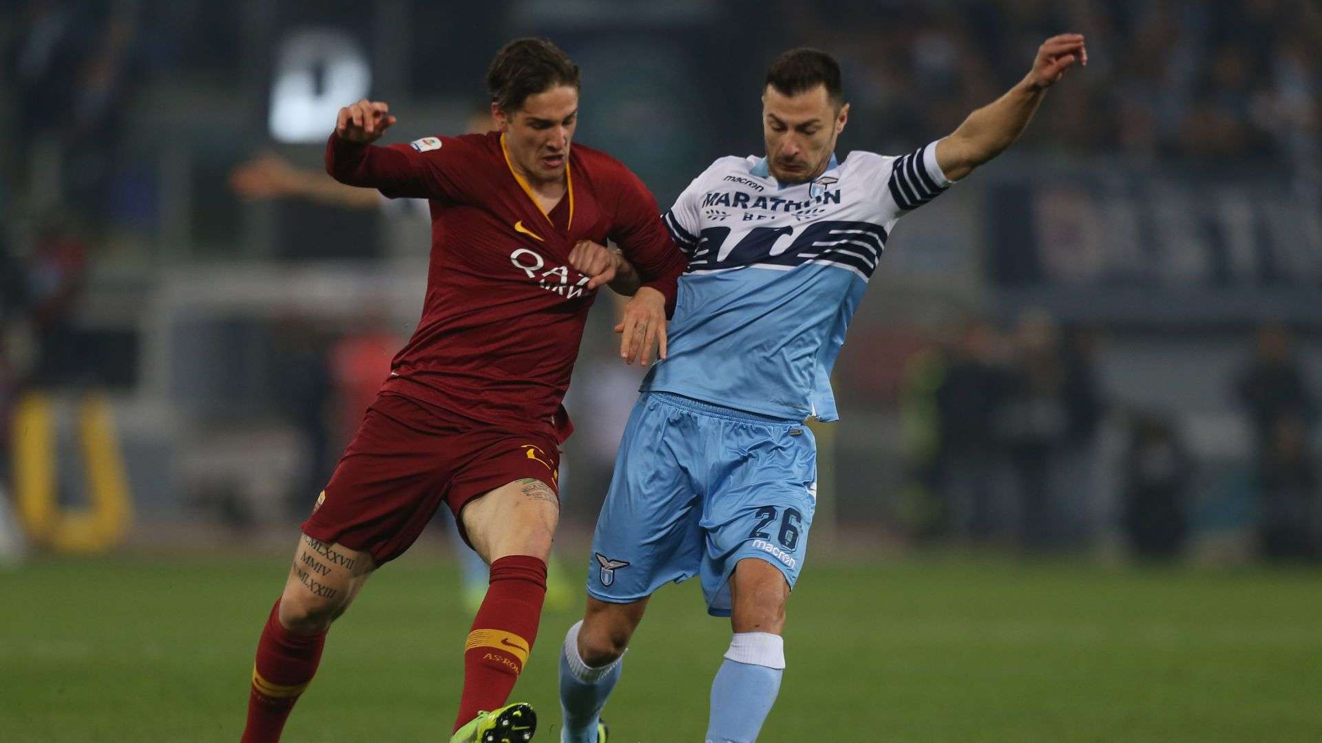 Stefan Radu Nicolo Zaniolo Lazio Roma Serie A