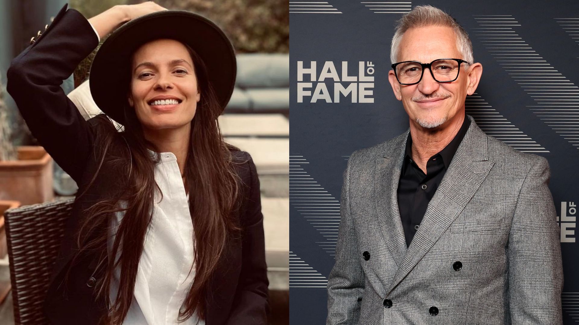 Match of the Day host Gary Lineker and Slovenian former model Leila Bartell