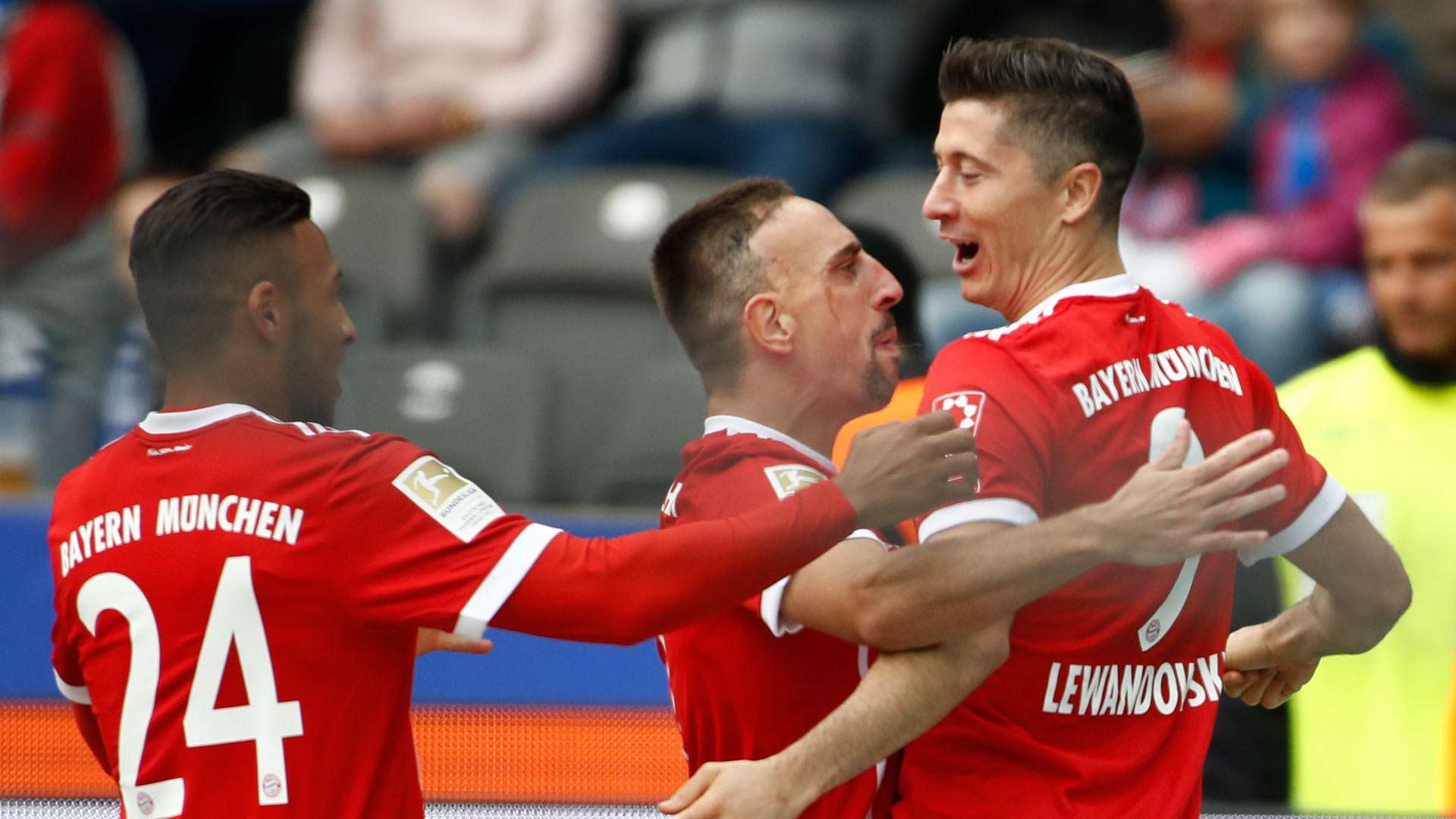 Hertha BSC FC Bayern Bundesliga Lewandowski Ribery Tolisso 20171001